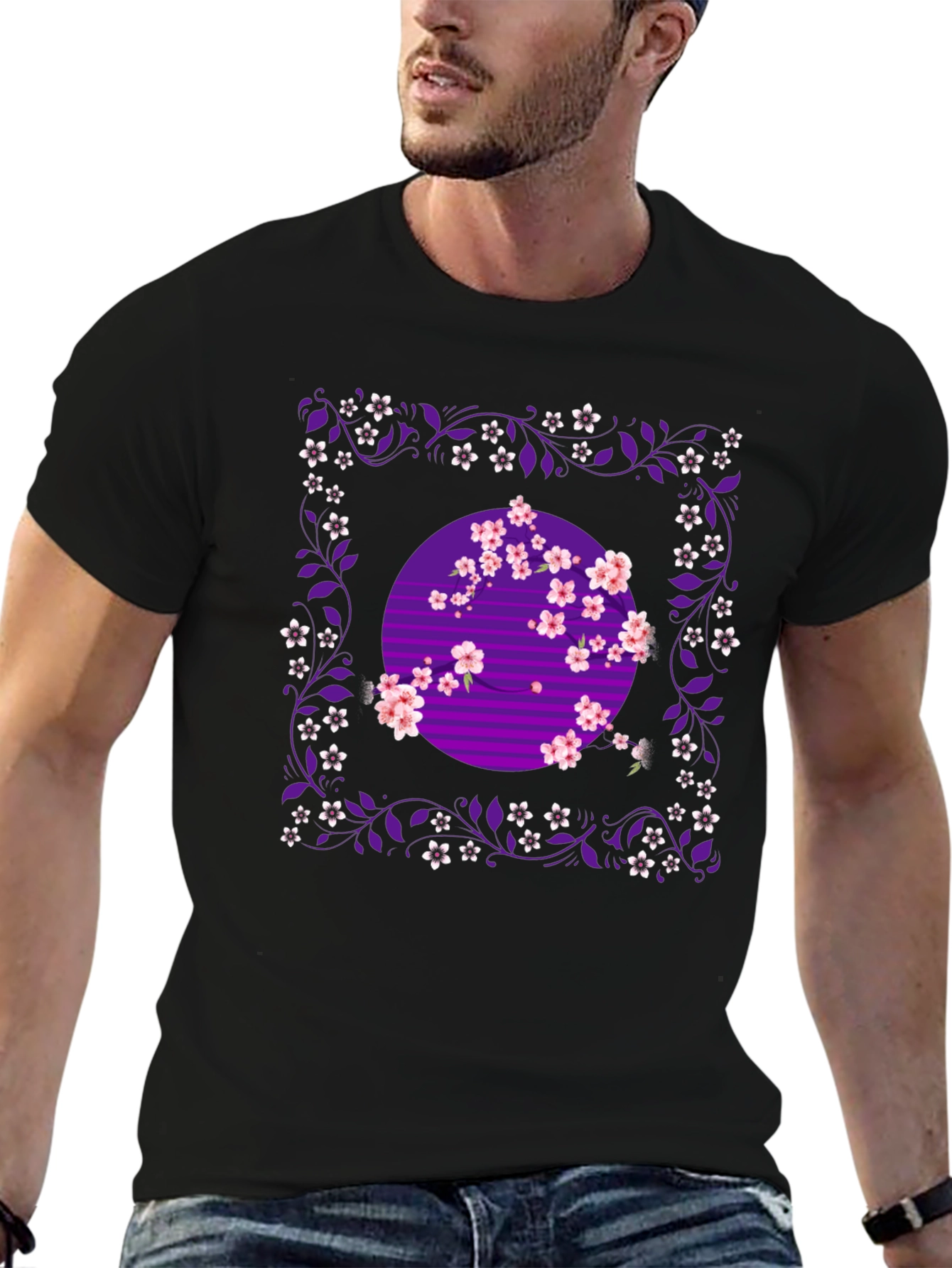 Floral Blossom Graphic Tee - Stylish Comfort