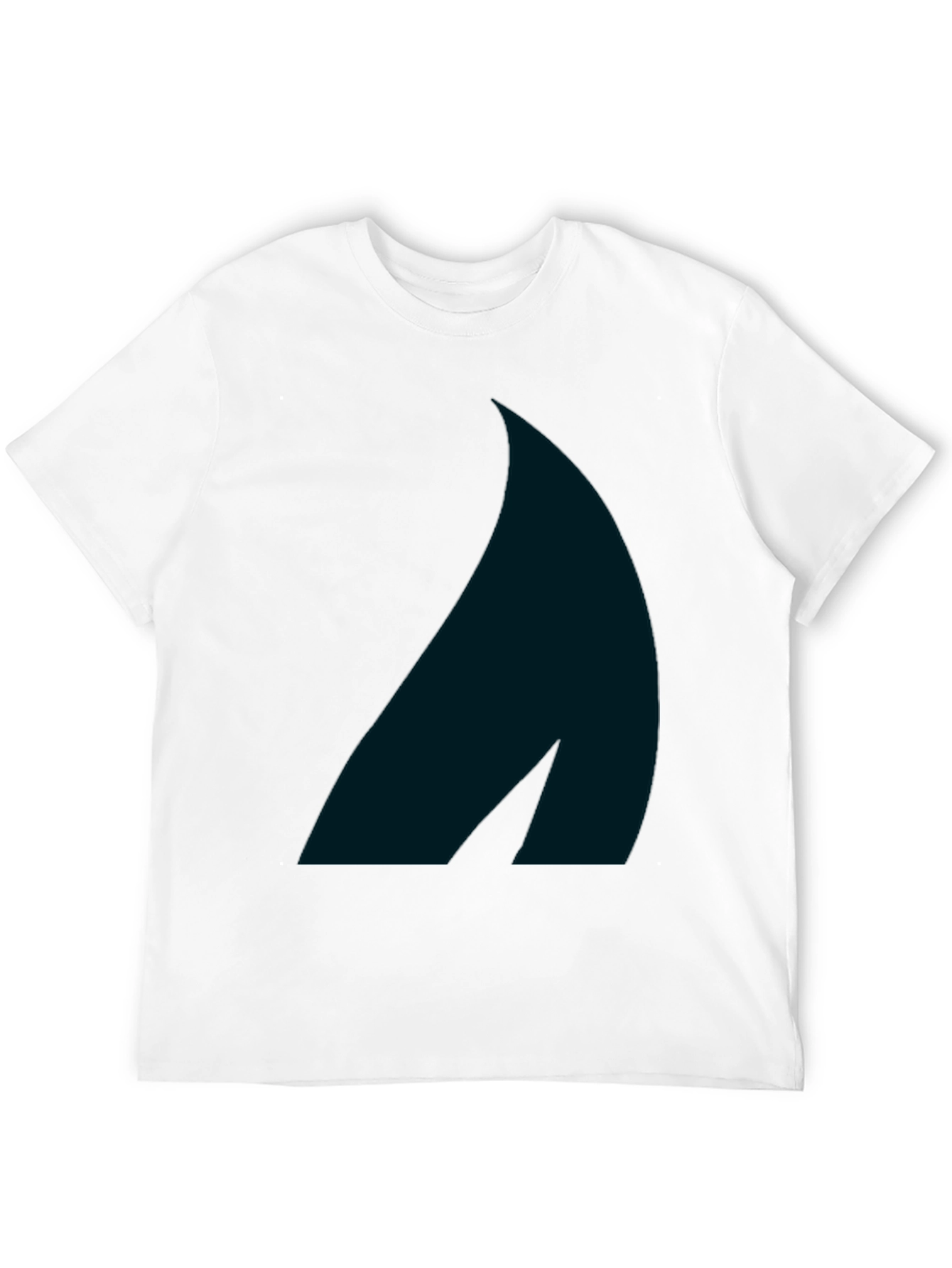 Stylish Black Tee with Abstract Graphic Print