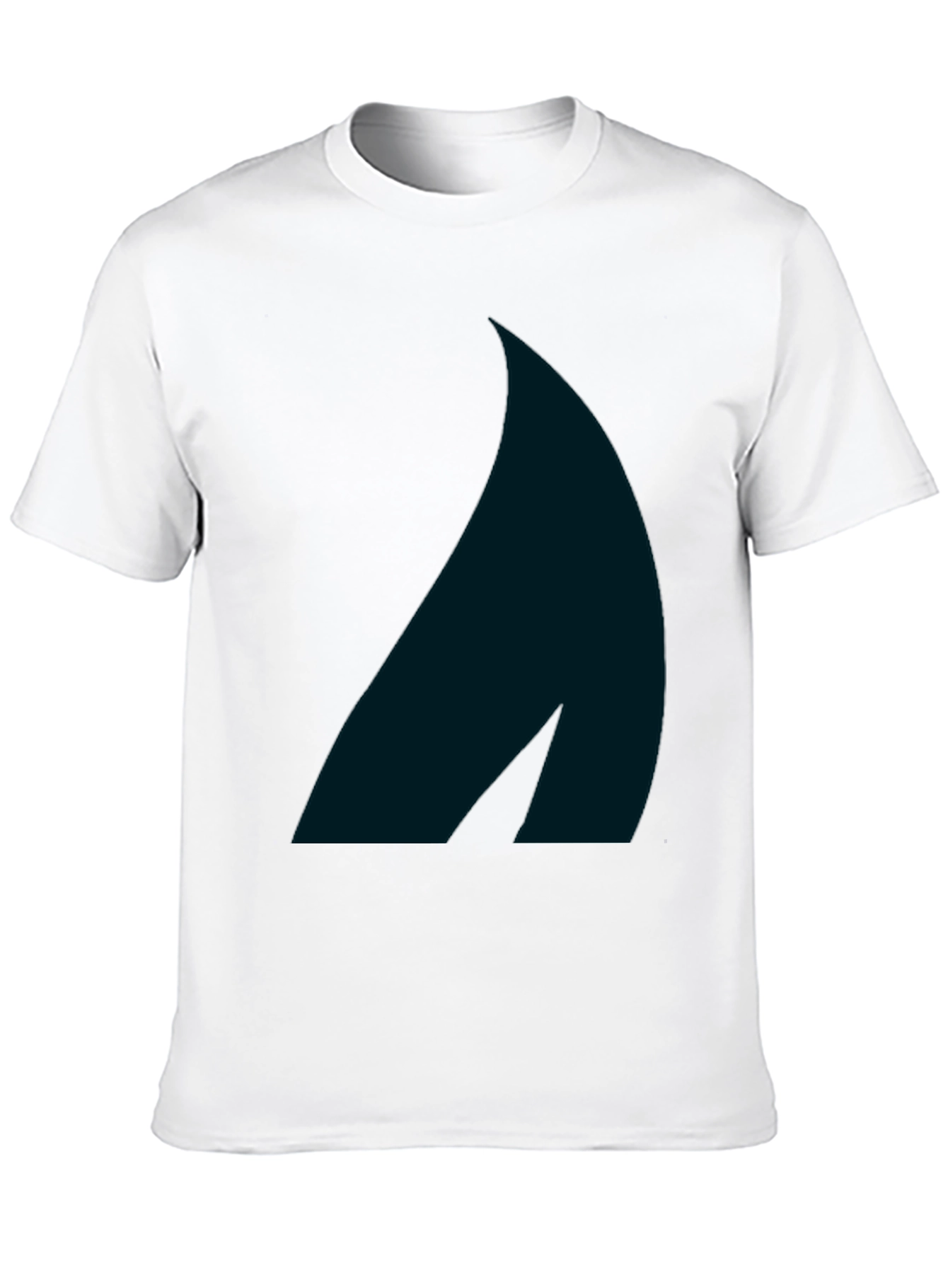 Stylish Black Tee with Abstract Graphic Print