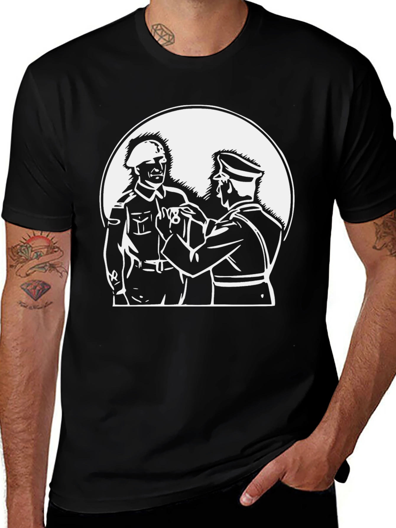 Black Graphic Tee - Award Ceremony Design