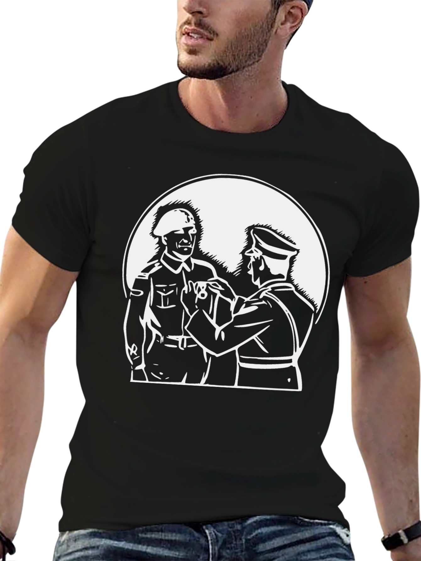 Black Graphic Tee - Award Ceremony Design