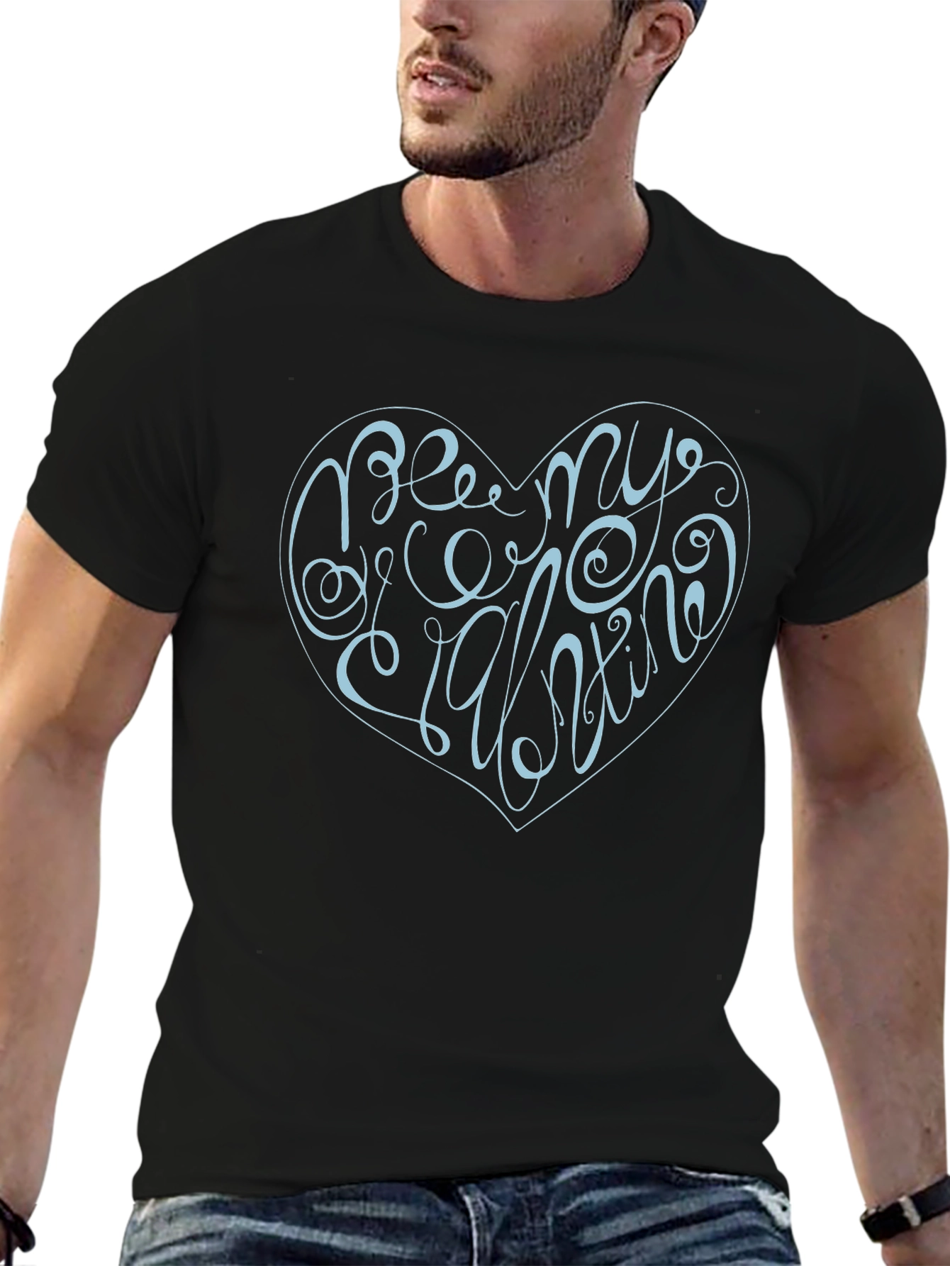 Be My Valentine Graphic T-Shirt - Heart Design