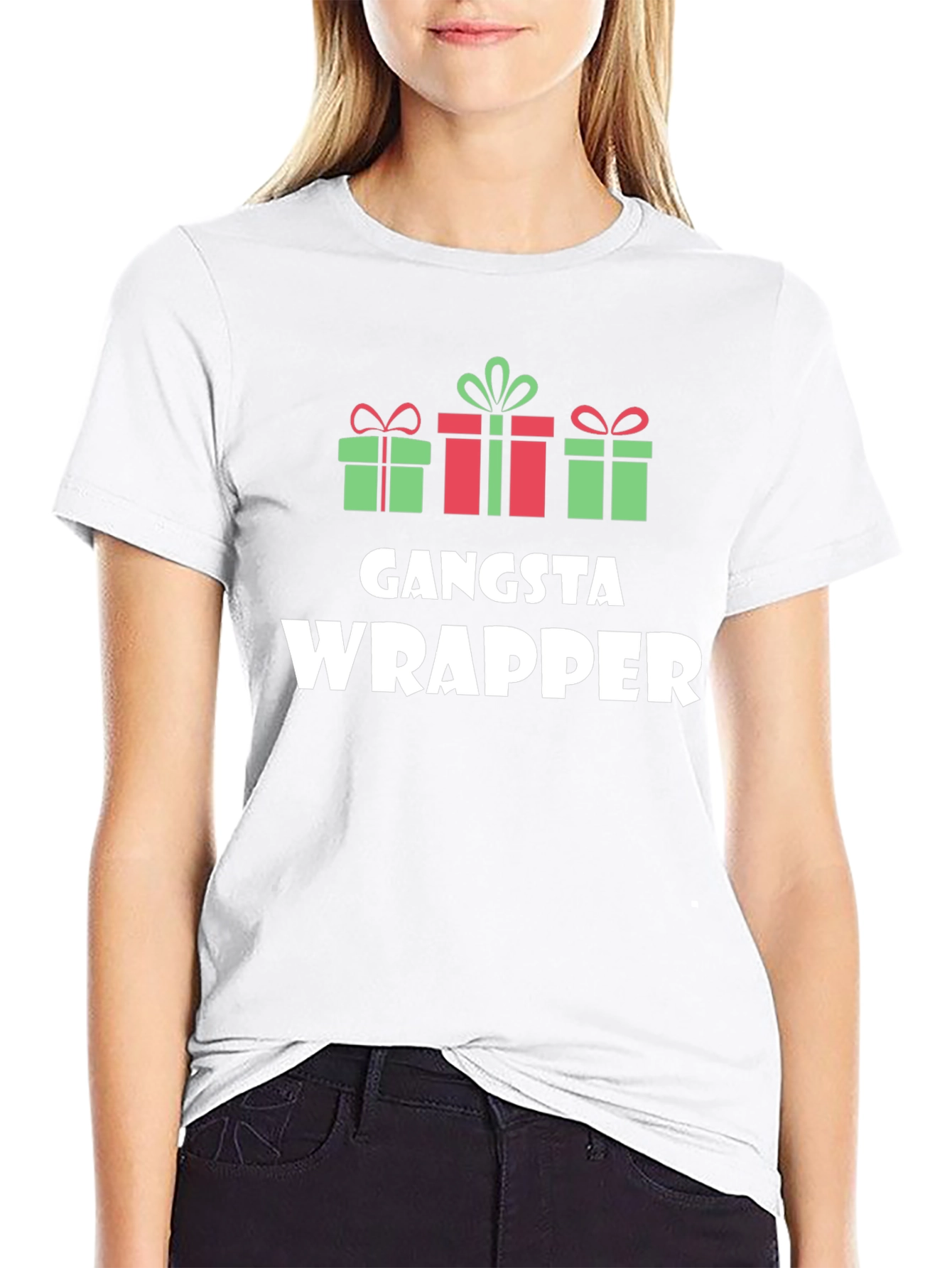 Gangsta Wrapper Christmas Graphic Tee