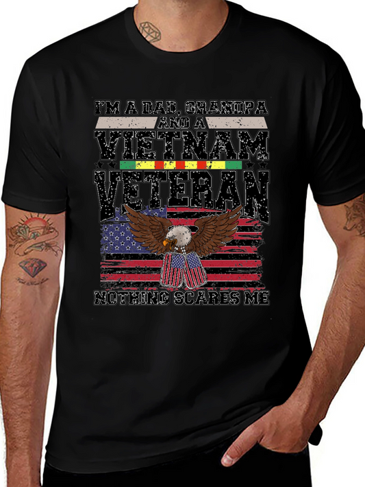 Dad Grandpa Vietnam Veteran Graphic T-Shirt