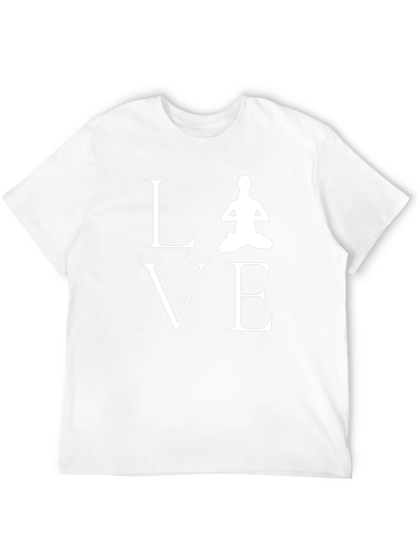Yoga Love Graphic Tee - Black Cotton Blend