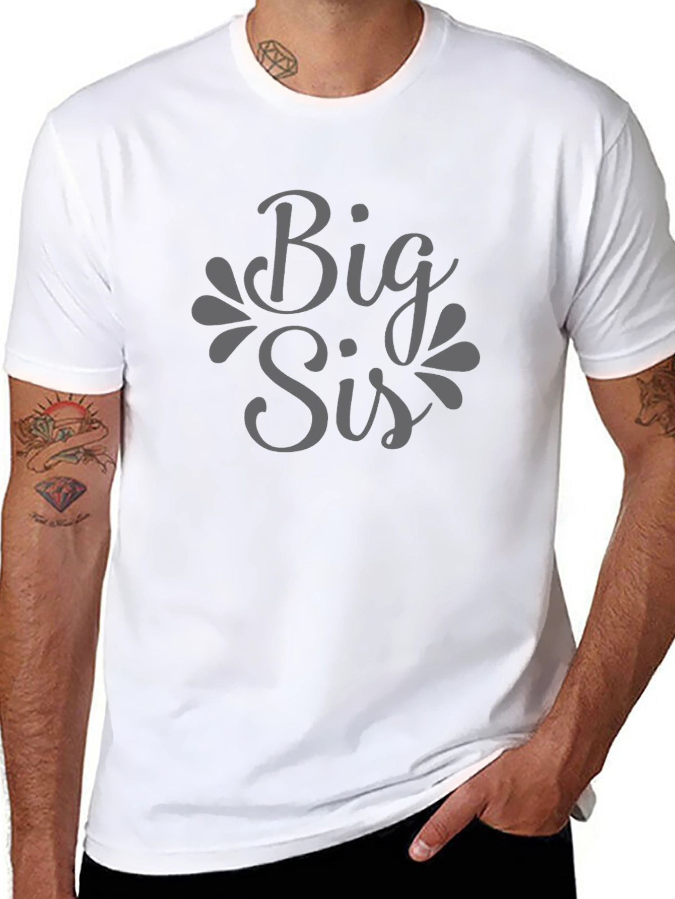 Big Sis Graphic Tee - Sister Pride T-Shirt