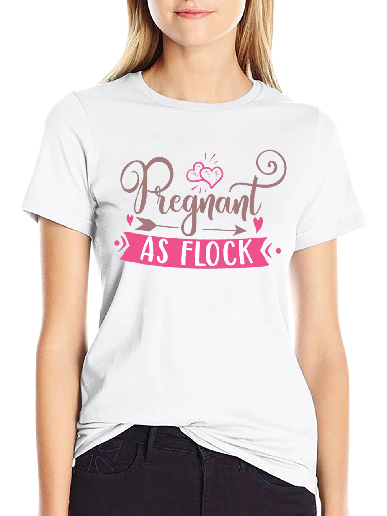 Pregnant As Flock T-Shirt - Cute Pregnancy Tee