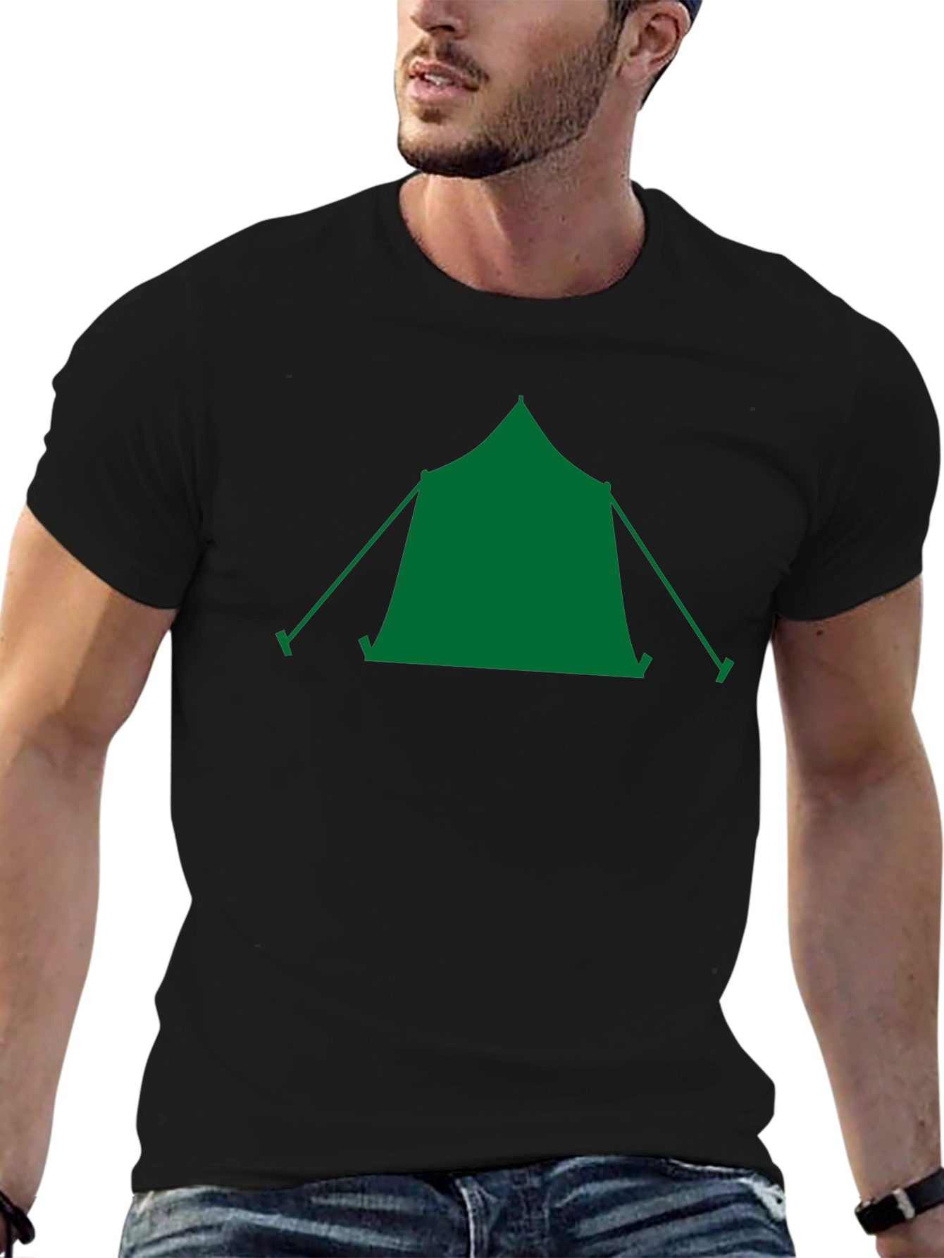 Camping Tent Graphic Tee - Outdoor Adventure Shirt