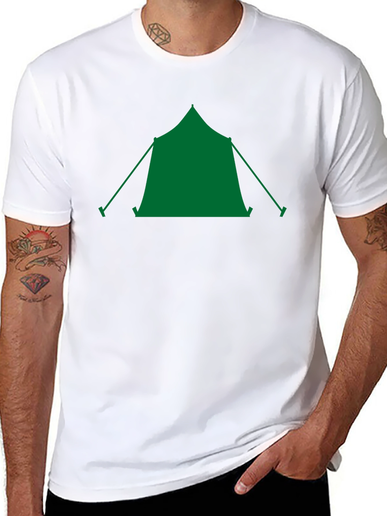 Camping Tent Graphic Tee - Outdoor Adventure Shirt