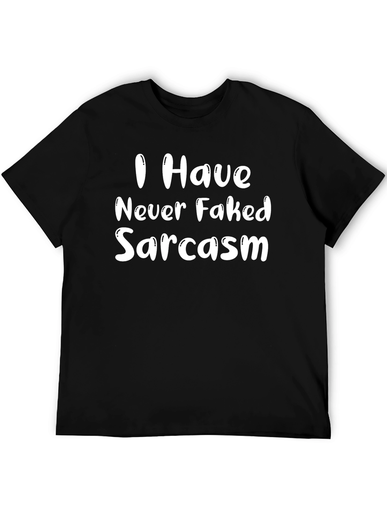 Sarcastic Humor Graphic Tee - Black