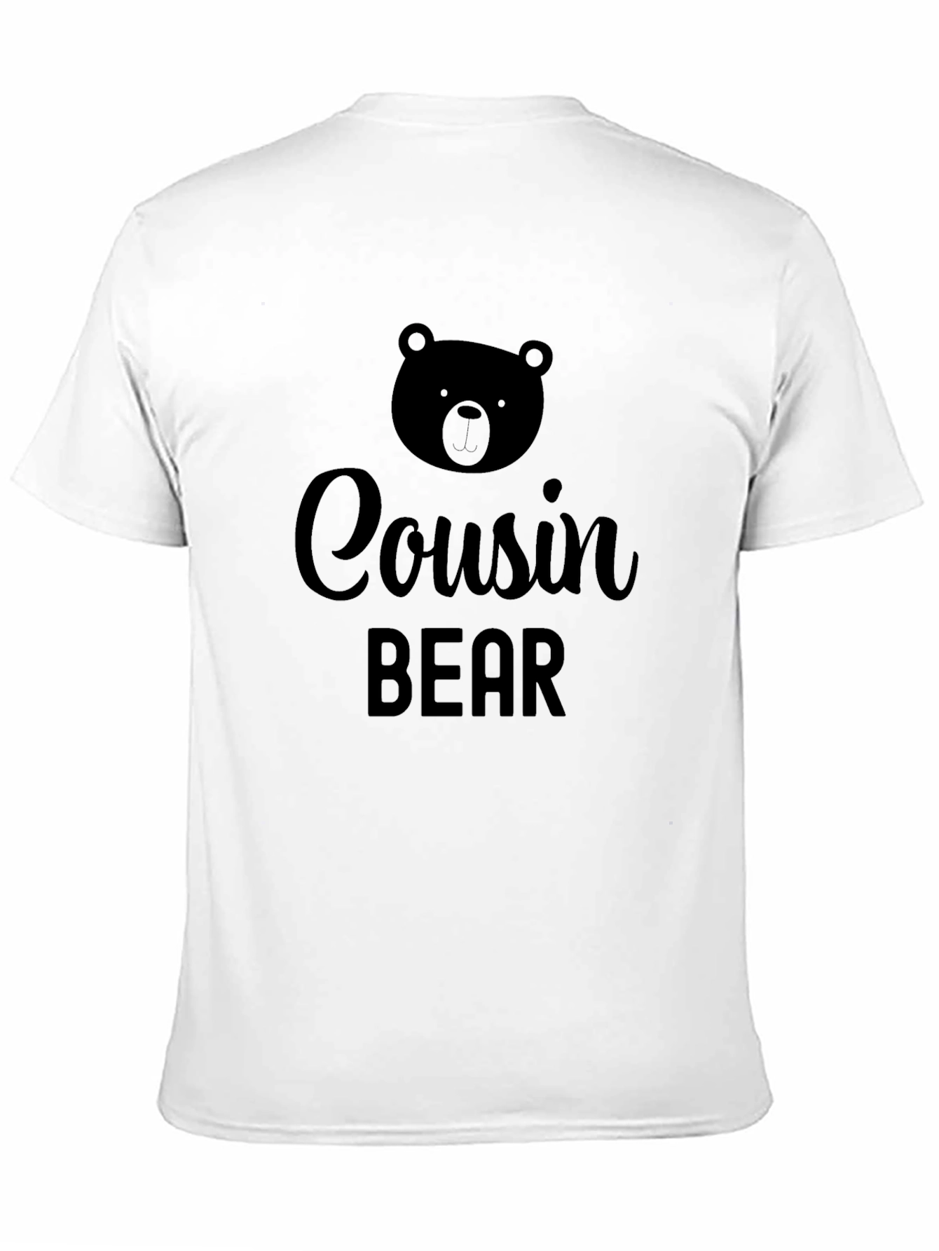 Cousin Bear T-Shirt - Black Novelty Tee