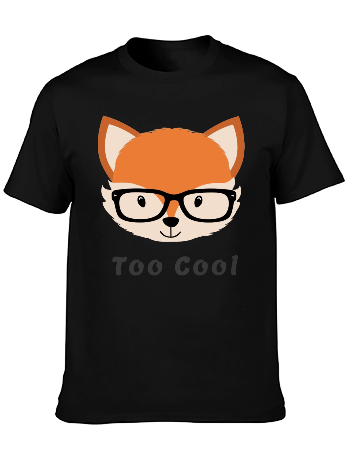 Too Cool Fox T-Shirt - Black