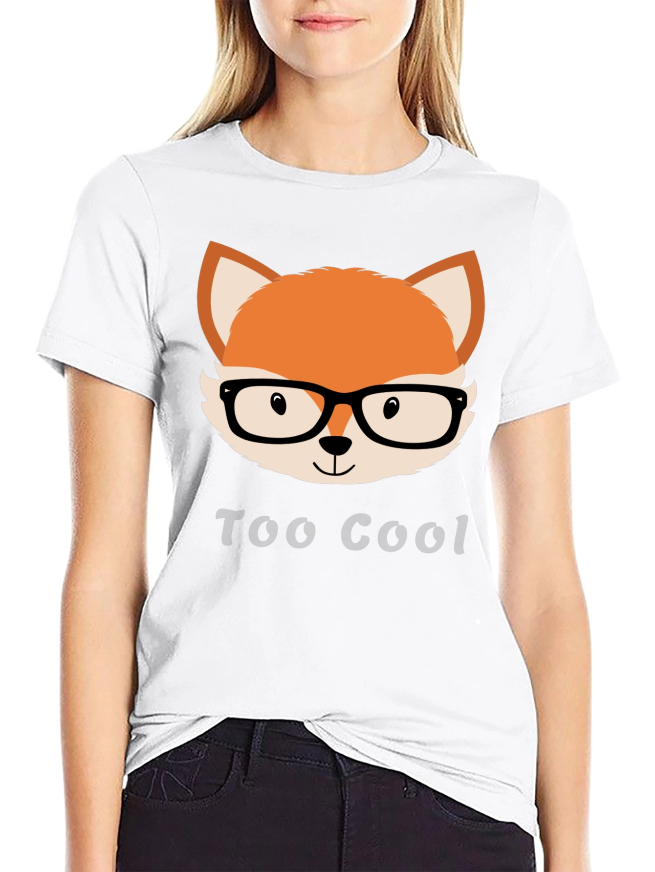 Too Cool Fox T-Shirt - Black