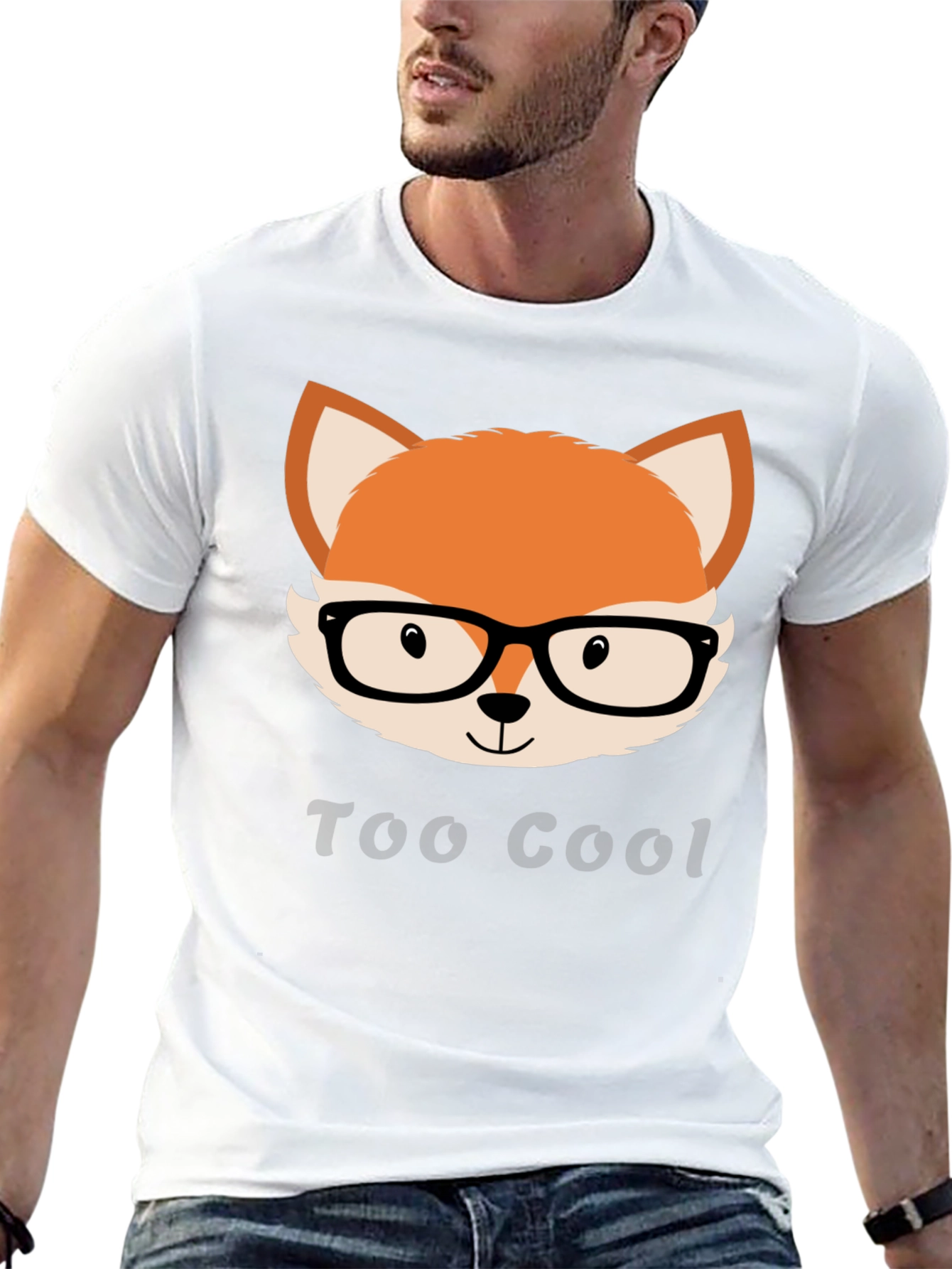 Too Cool Fox T-Shirt - Black