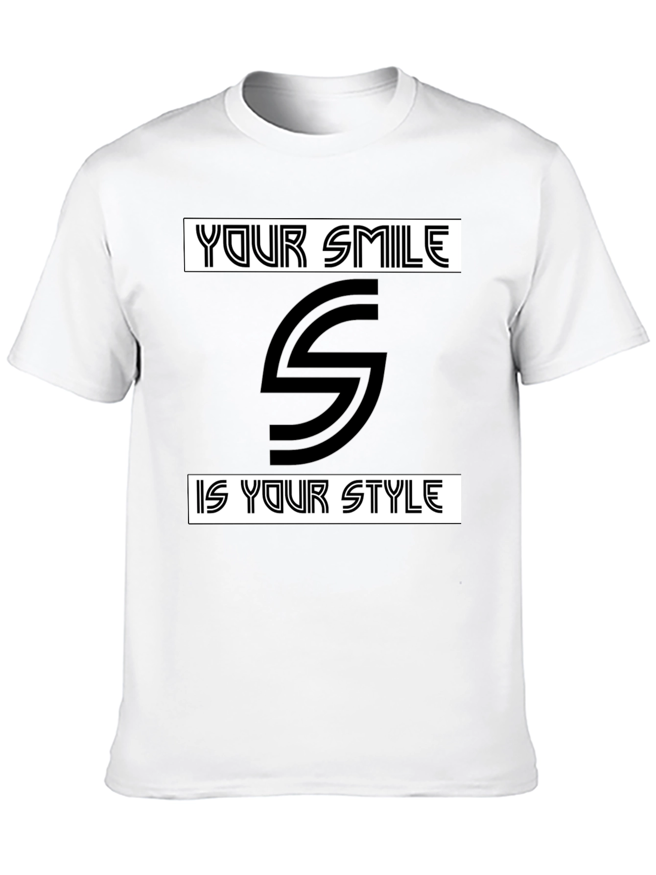 Smile Style Black Graphic Tee