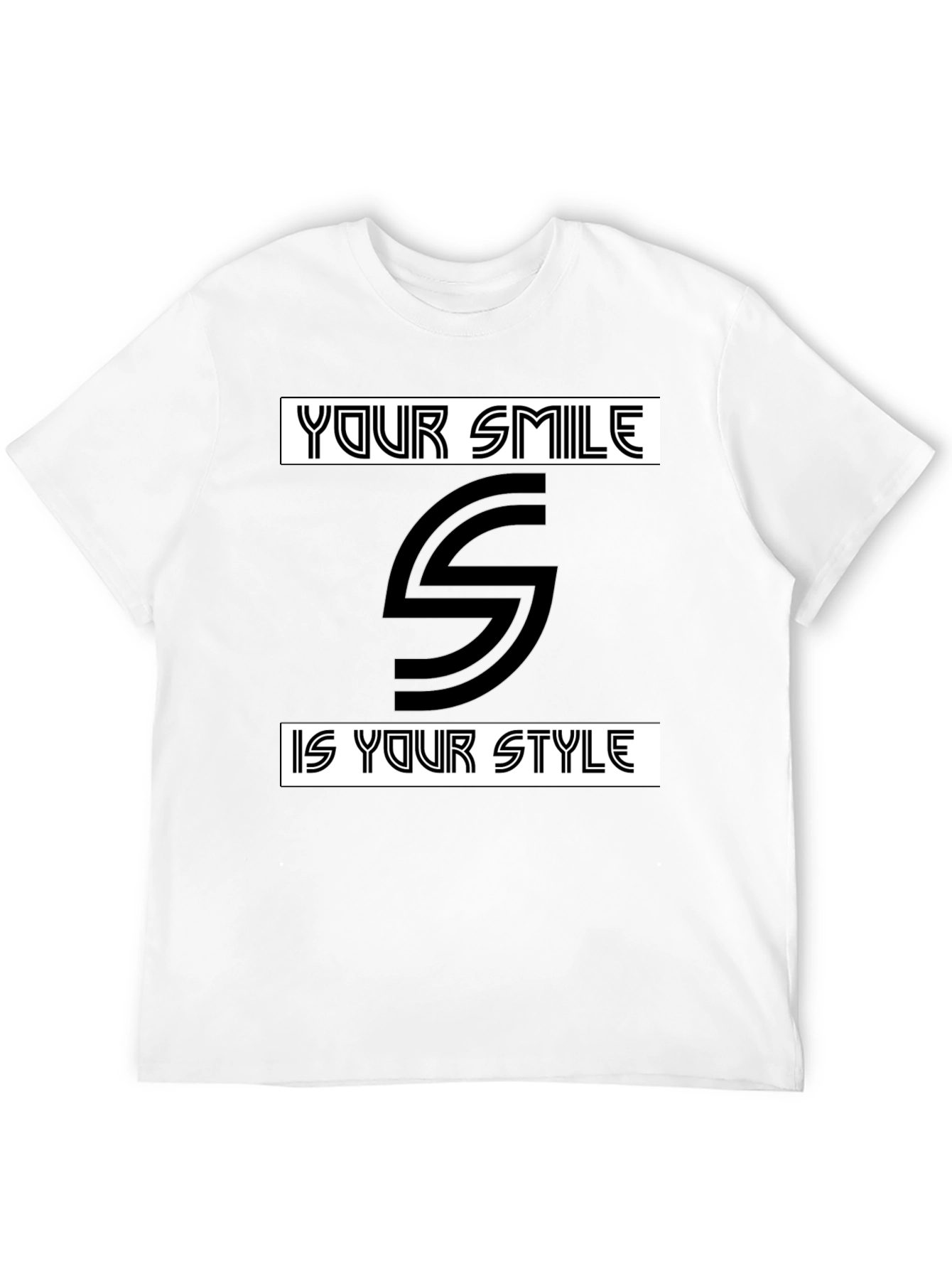 Smile Style Black Graphic Tee