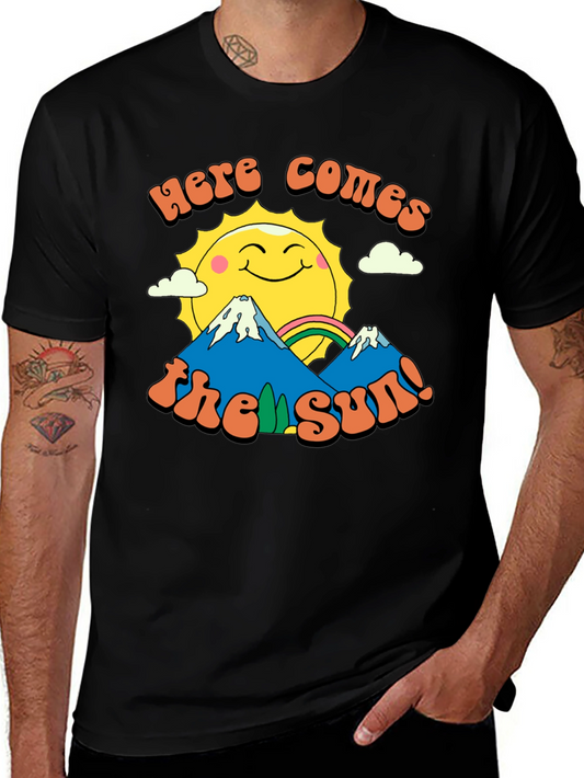 Here Comes the Sun Graphic Tee - Retro Inspired
