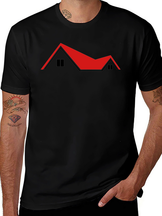 Red Roof House T-Shirt - Unique Design