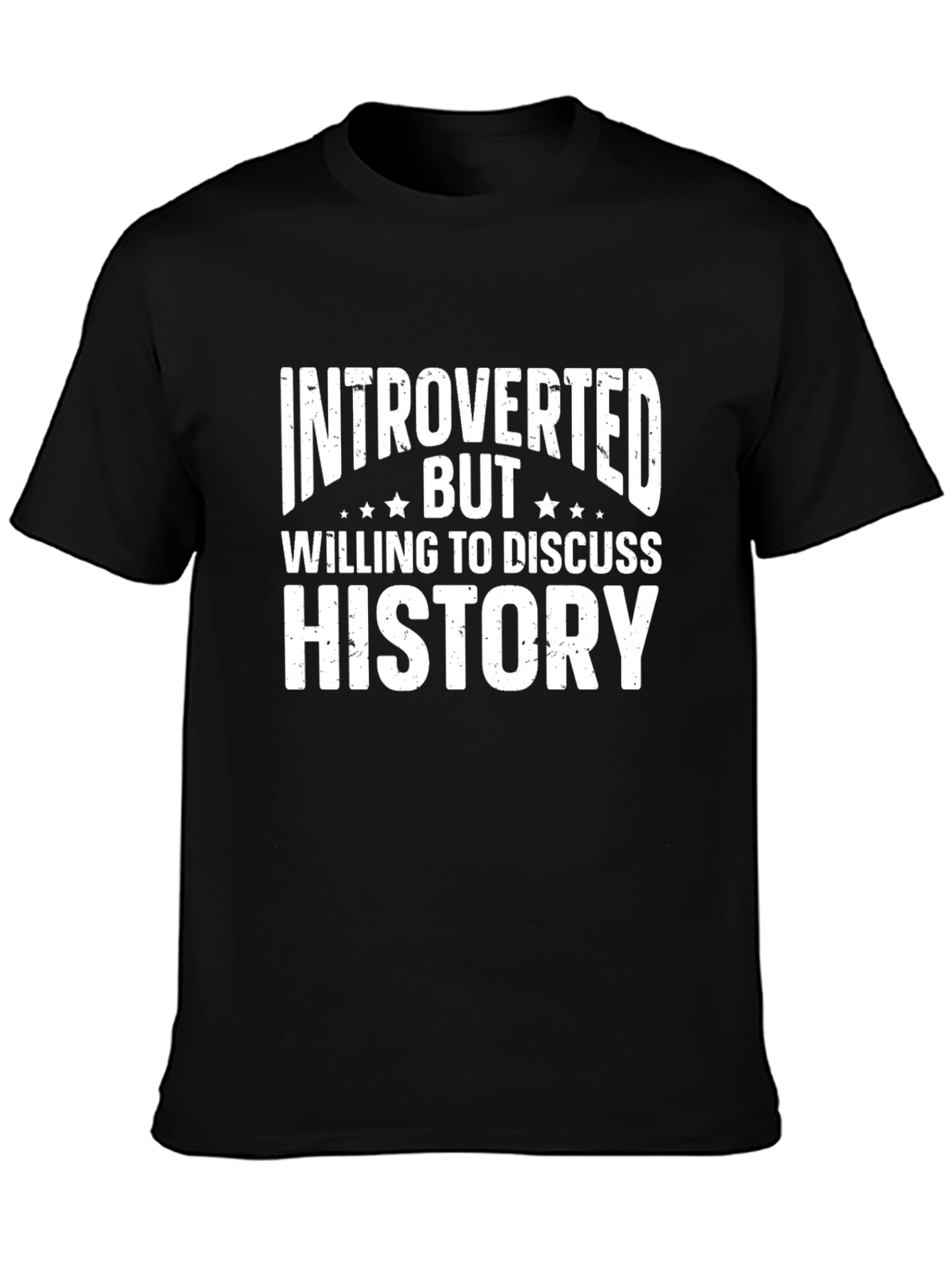 Introverted History Buff T-Shirt - Black