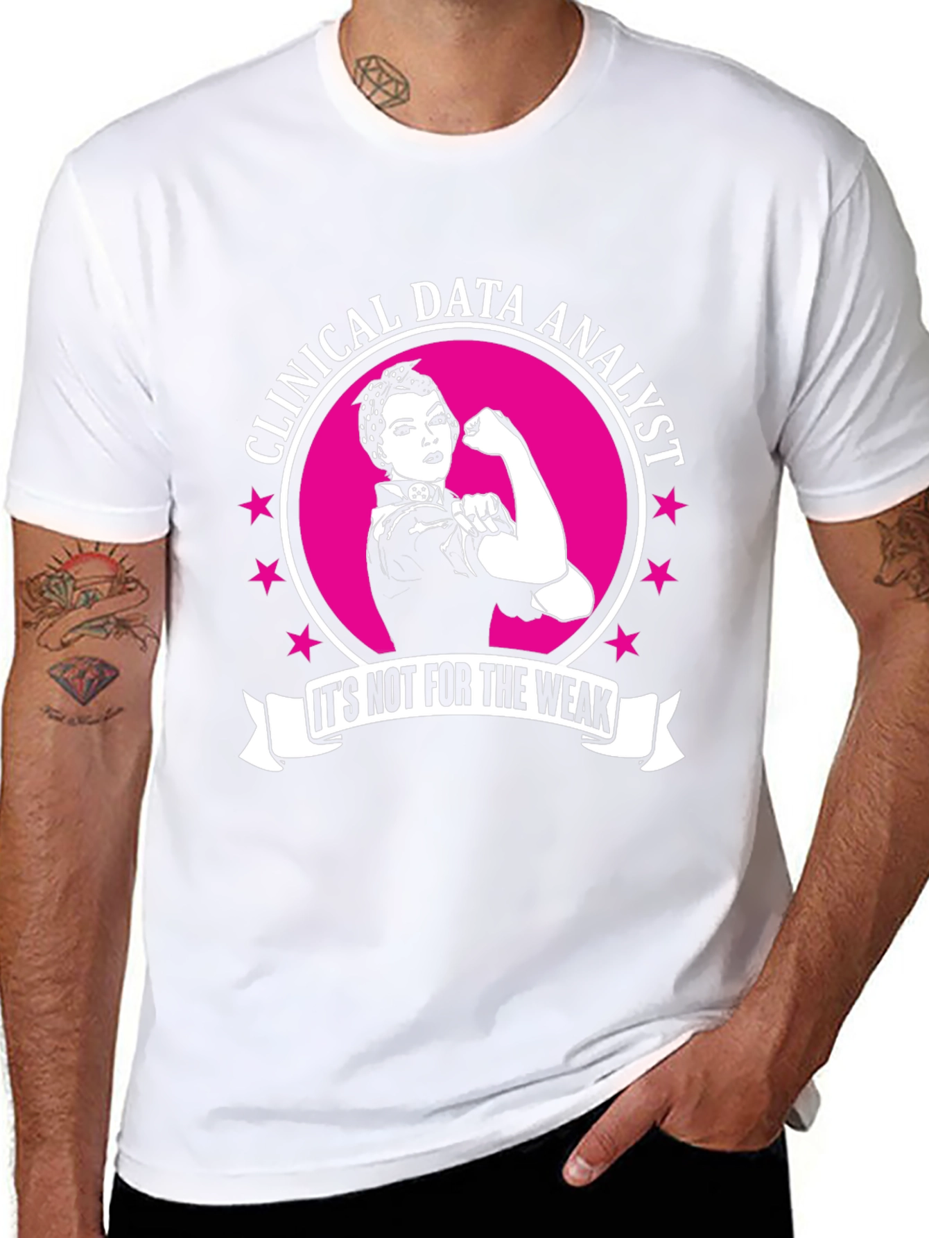 Clinical Data Analyst Rosie the Riveter T-Shirt