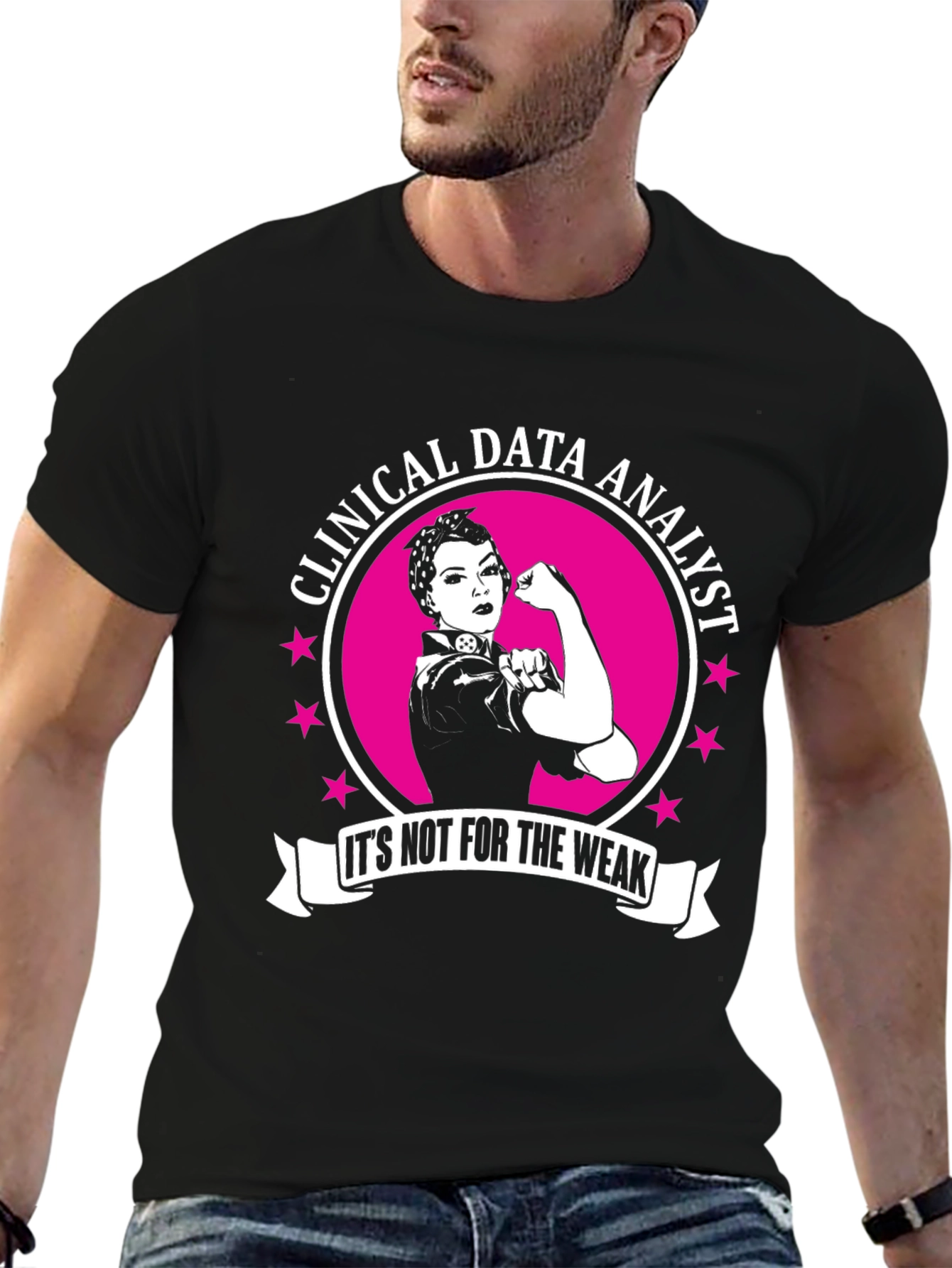 Clinical Data Analyst Rosie the Riveter T-Shirt