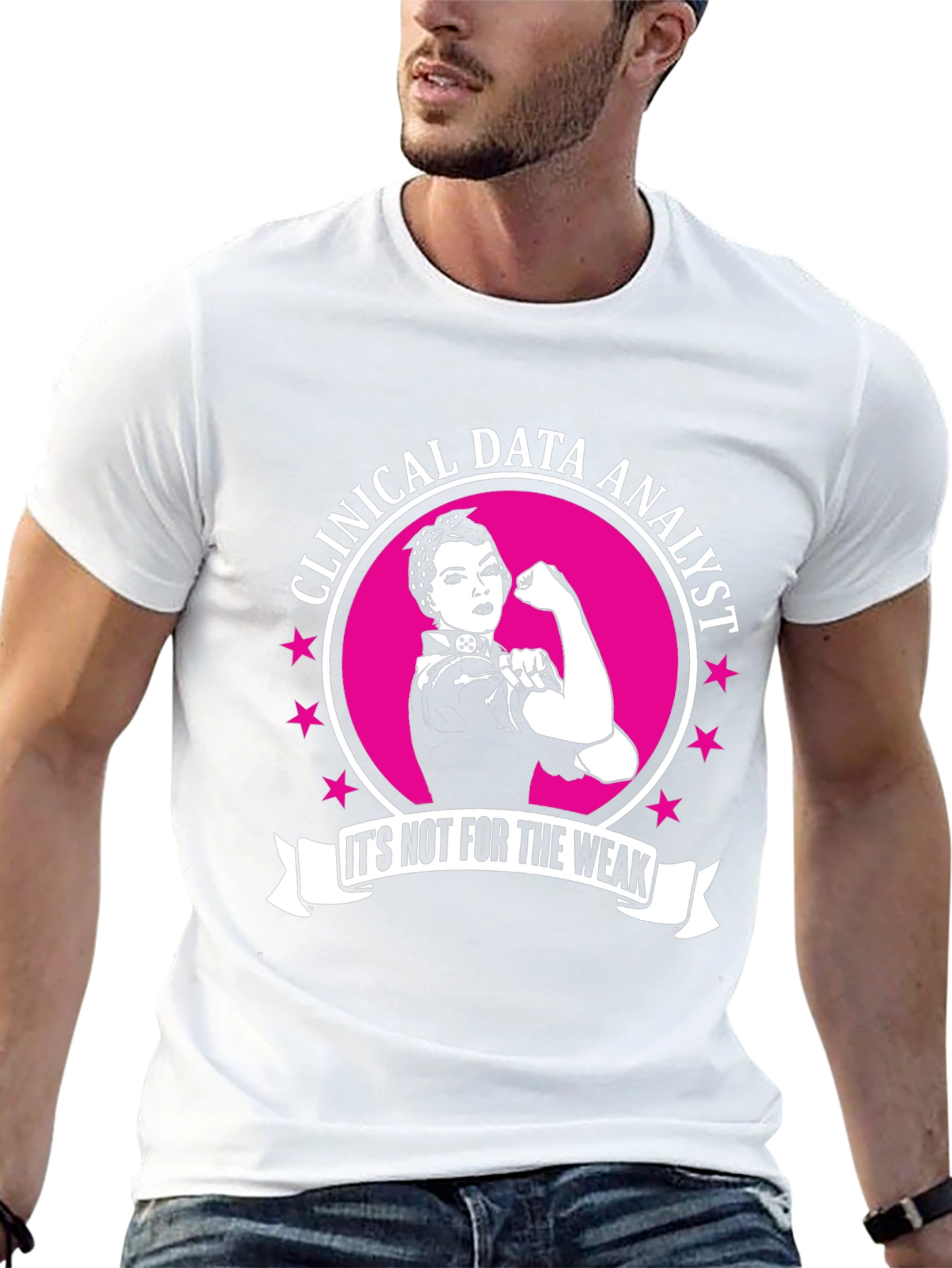 Clinical Data Analyst Rosie the Riveter T-Shirt