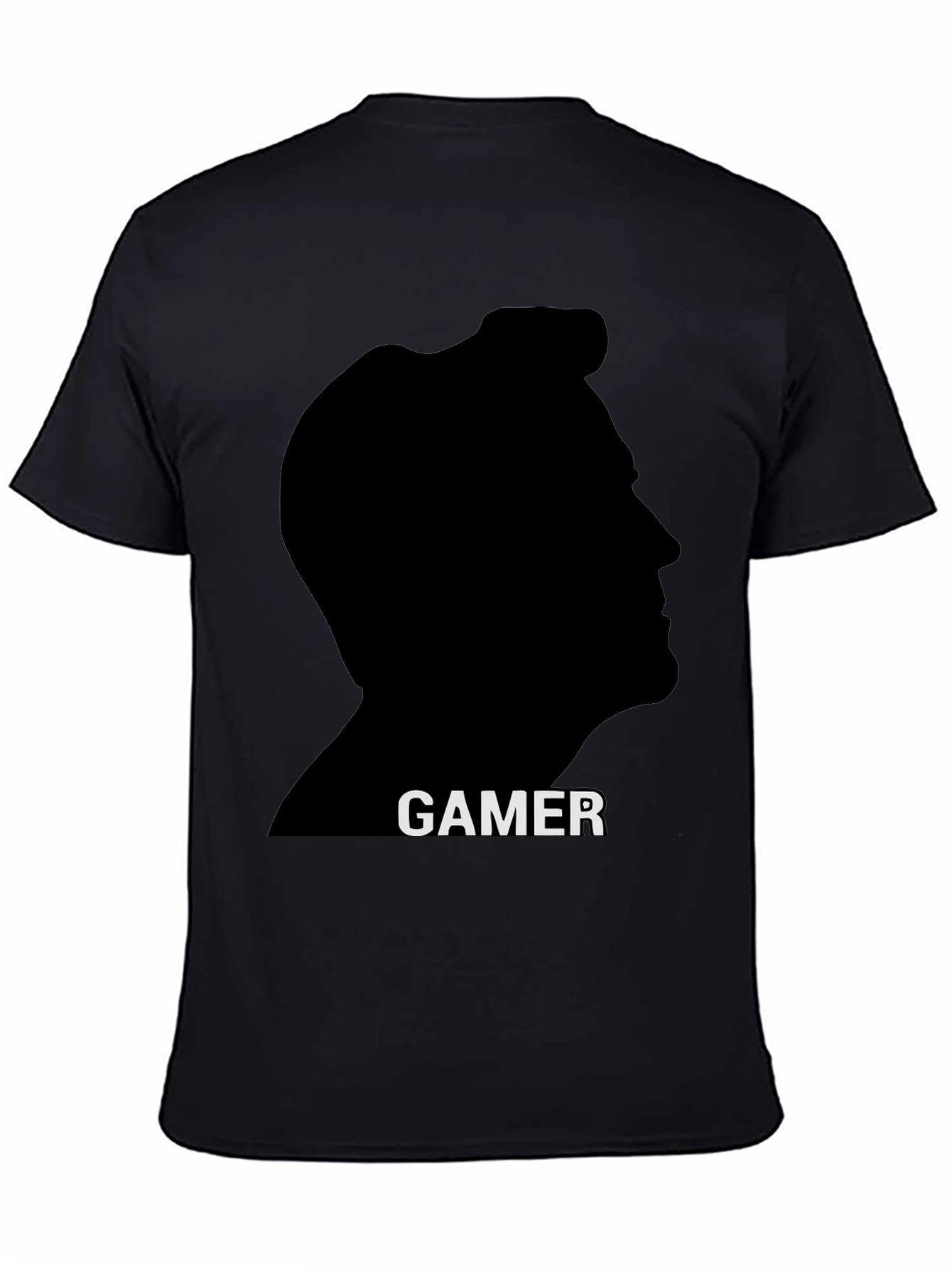 Gamer Silhouette T-Shirt - Black