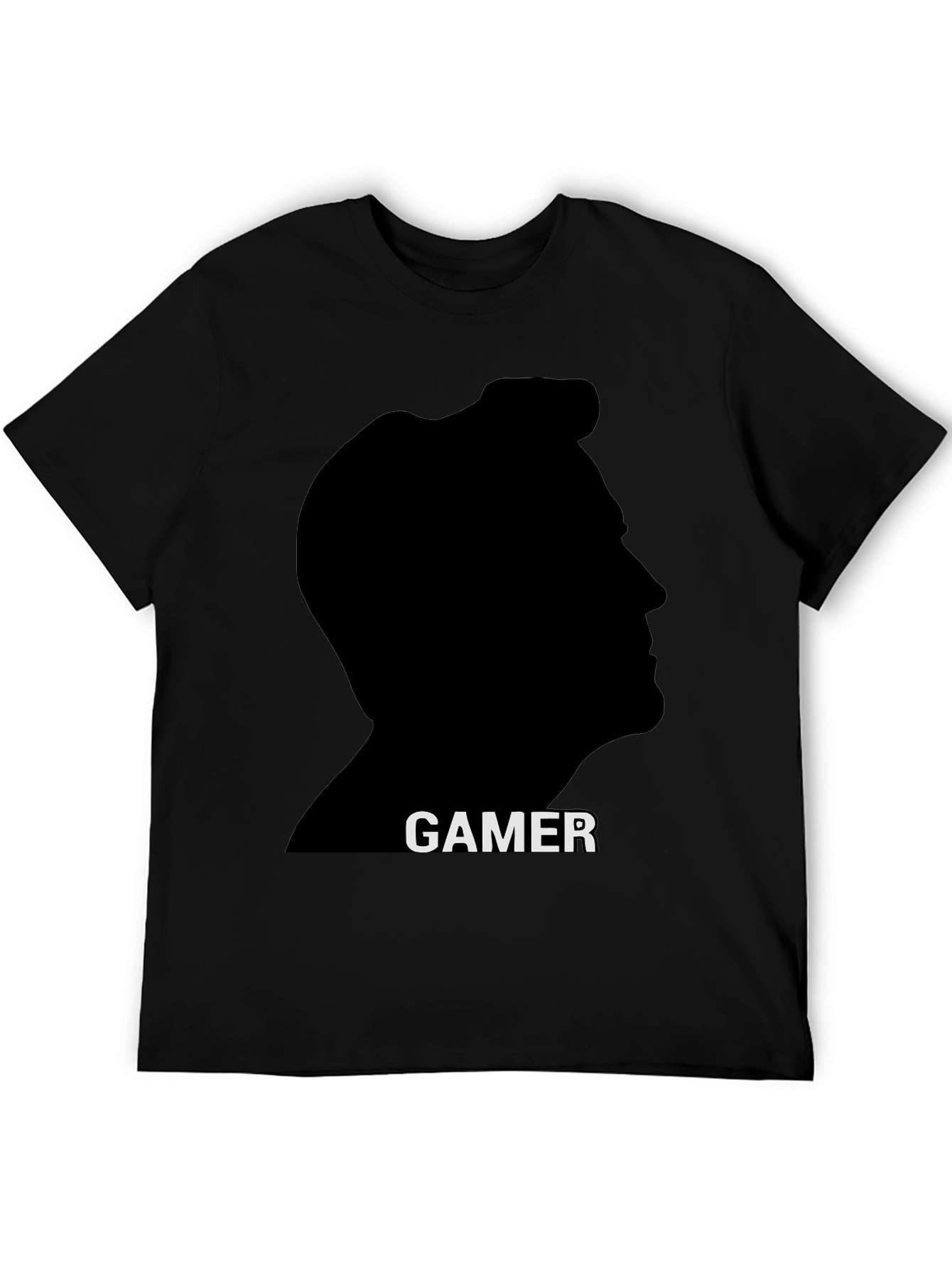 Gamer Silhouette T-Shirt - Black