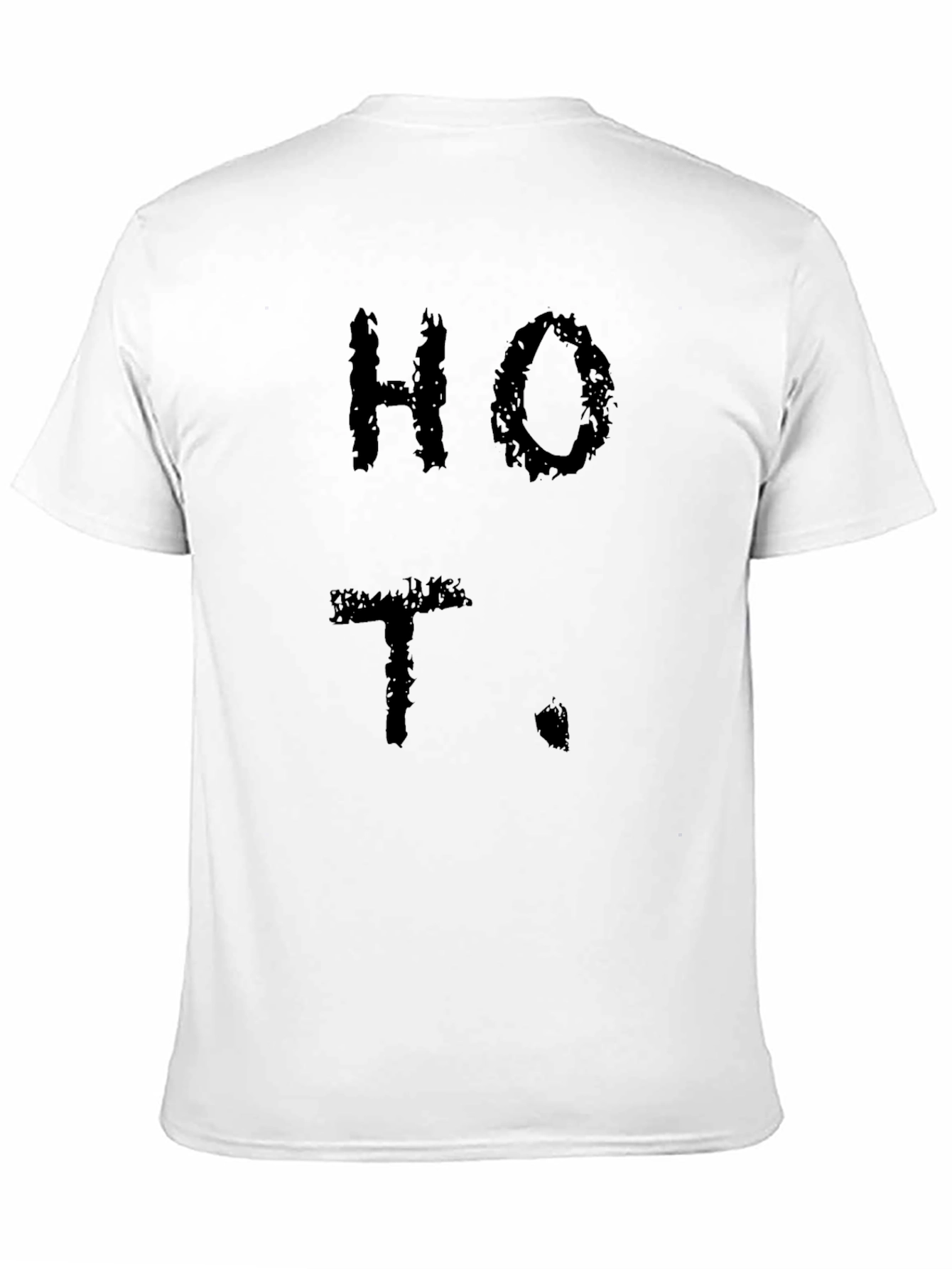 HOT. Black Graphic T-Shirt - Bold Statement Tee
