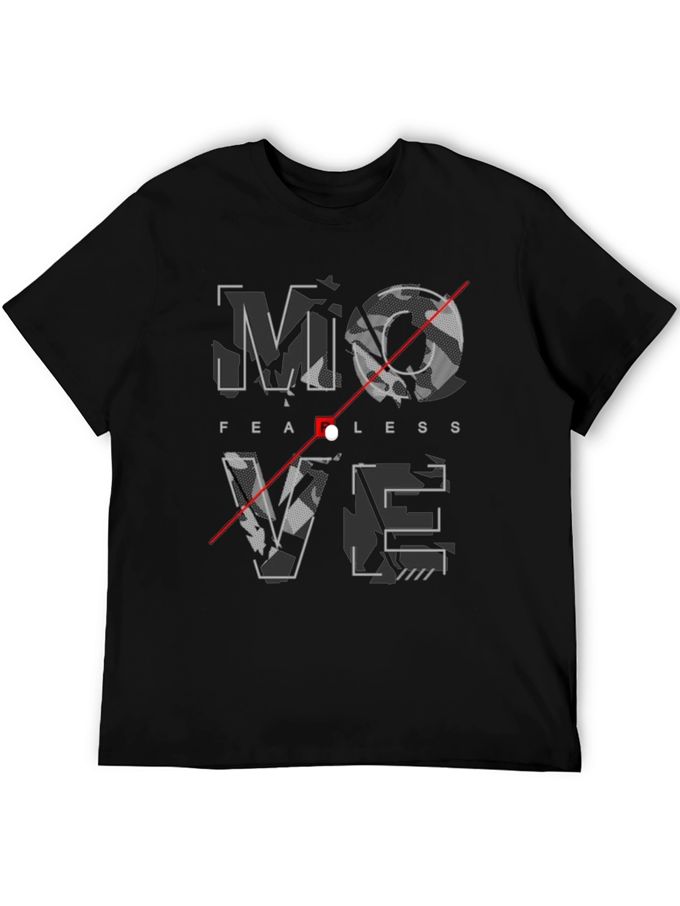 Fearless Move Graphic Print Crew Neck T-Shirt