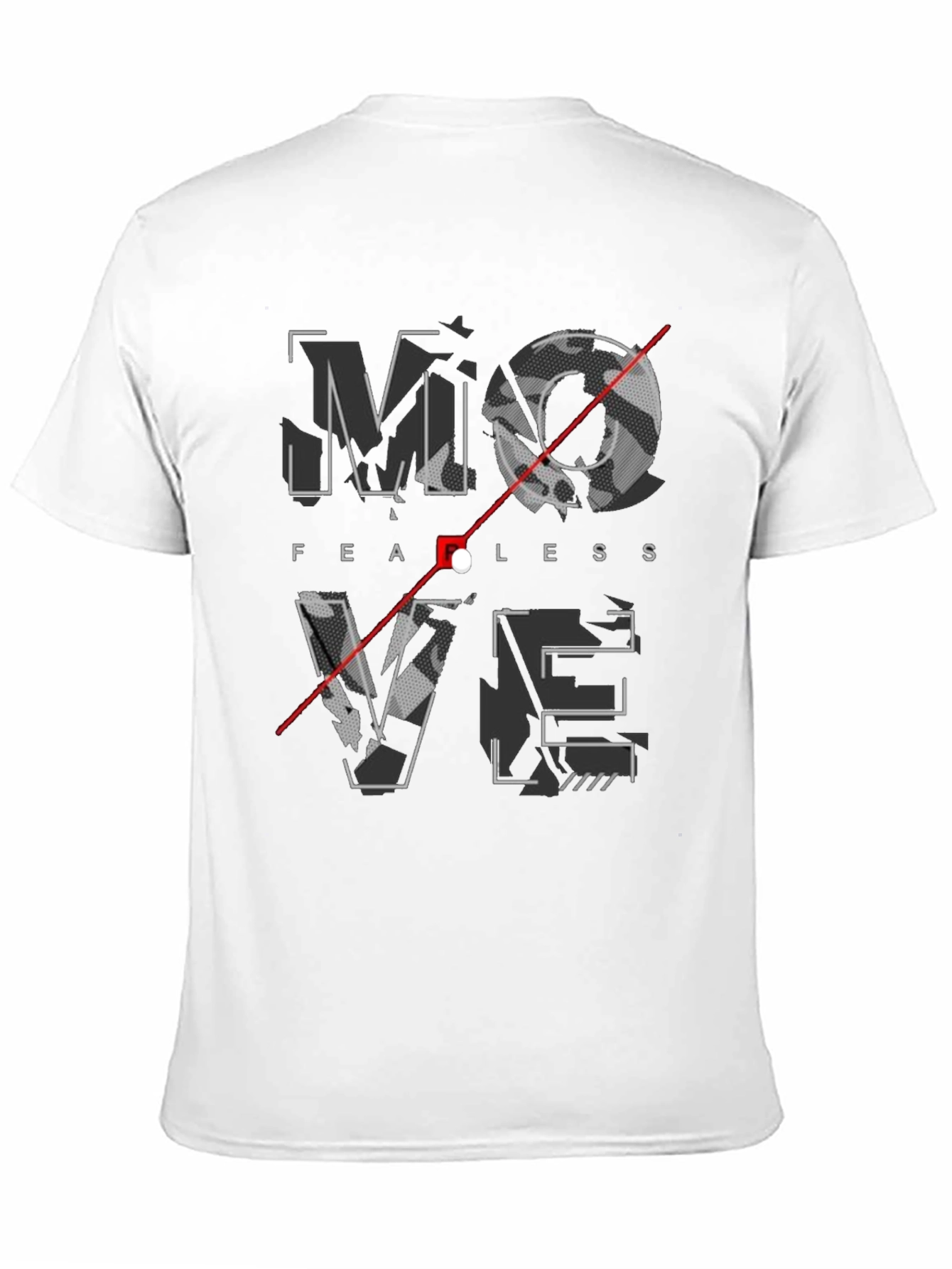 Fearless Move Graphic Print Crew Neck T-Shirt