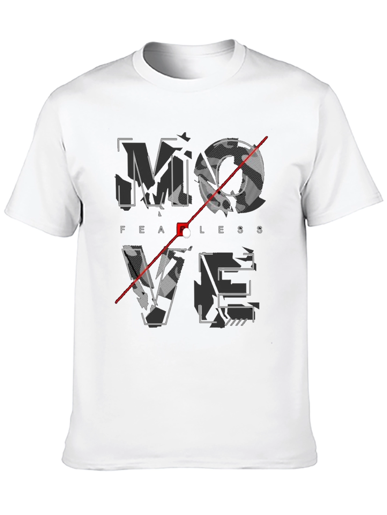 Fearless Move Graphic Print Crew Neck T-Shirt