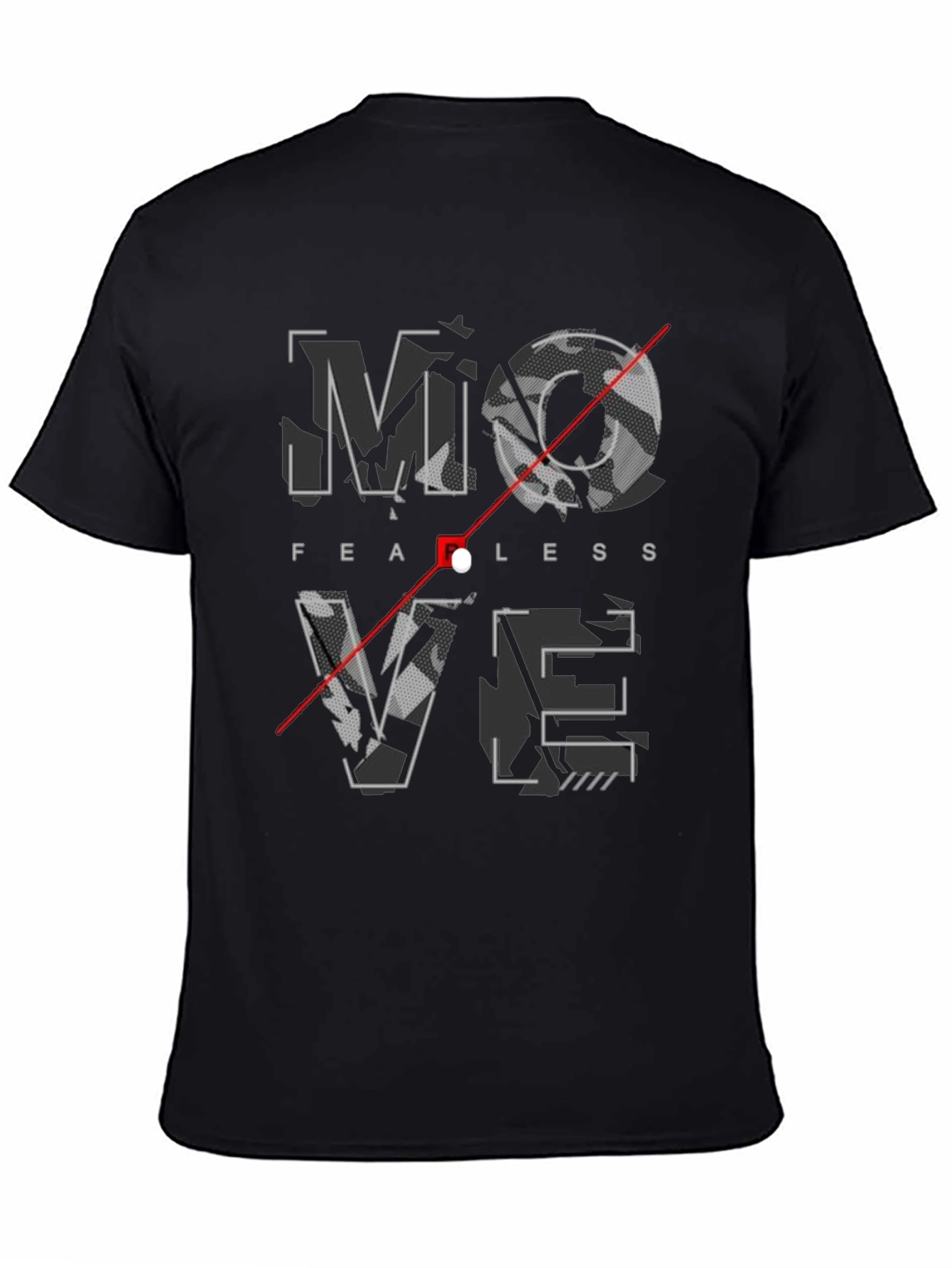 Fearless Move Graphic Print Crew Neck T-Shirt