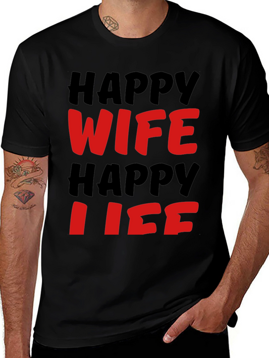 Happy Wife Happy Life T-Shirt