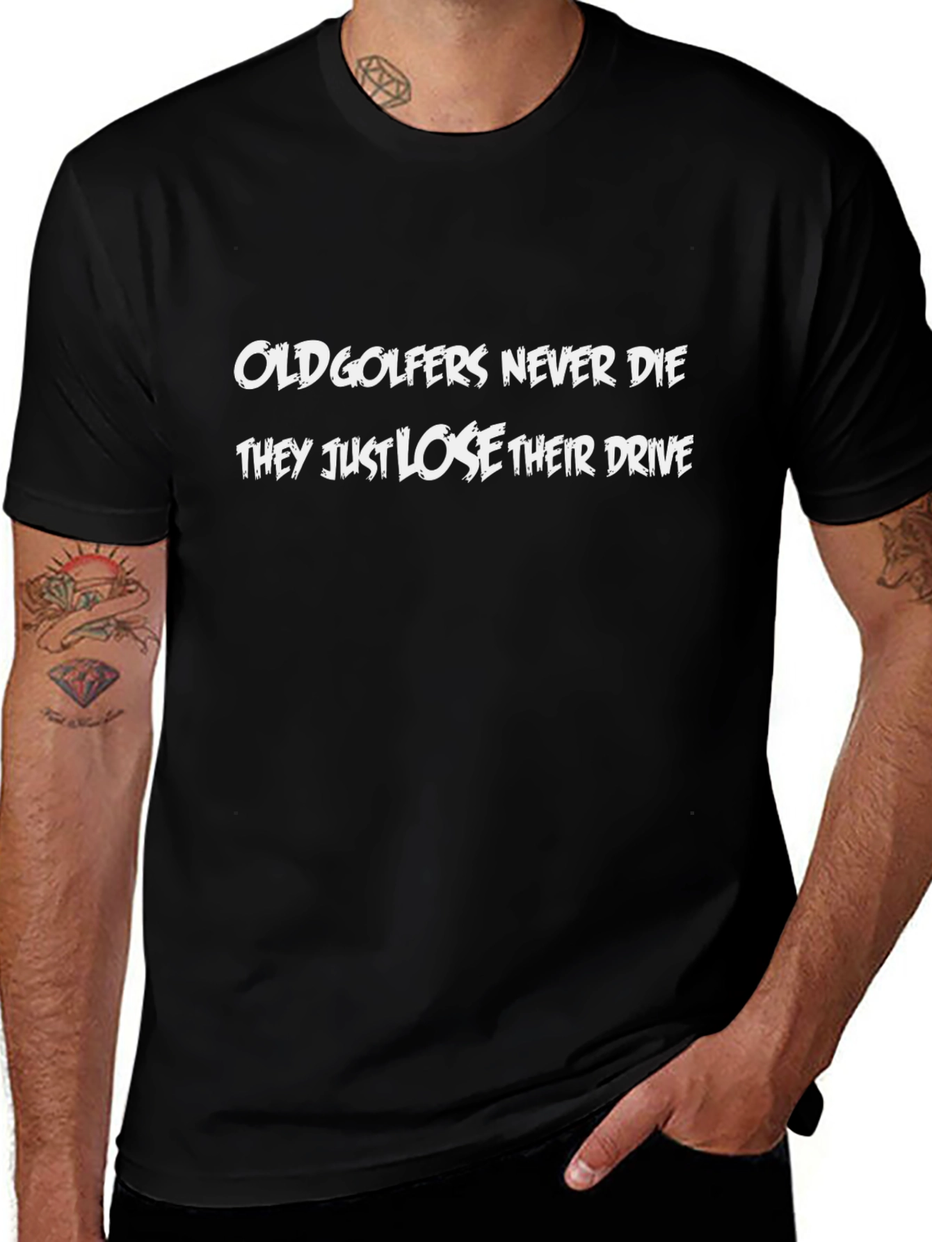 Funny Old Golfers T-Shirt - Lose Their Drive