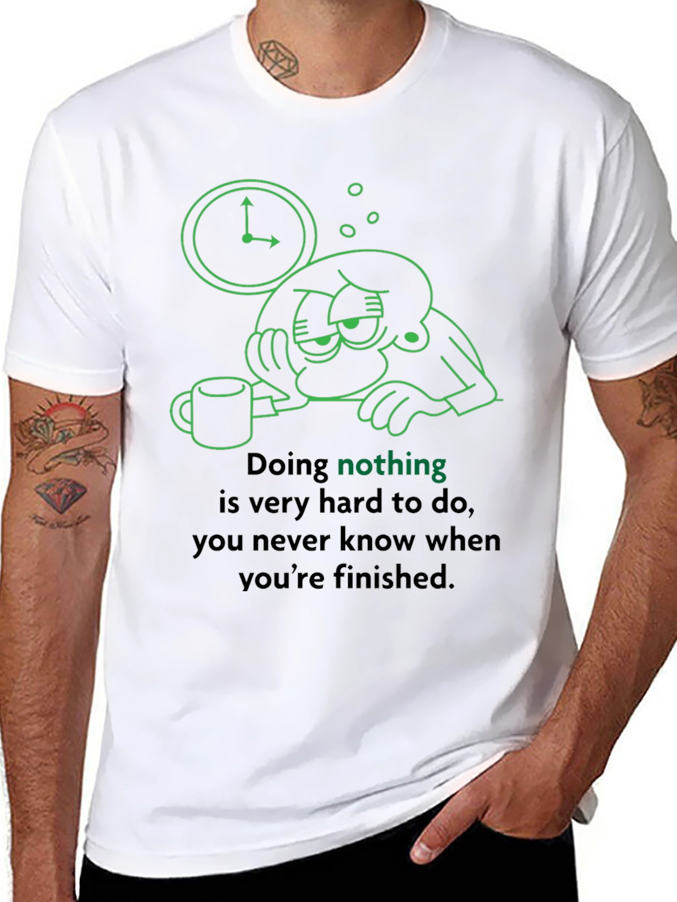 Funny Graphic Tee - Doing Nothing Is Hard T-Shirt