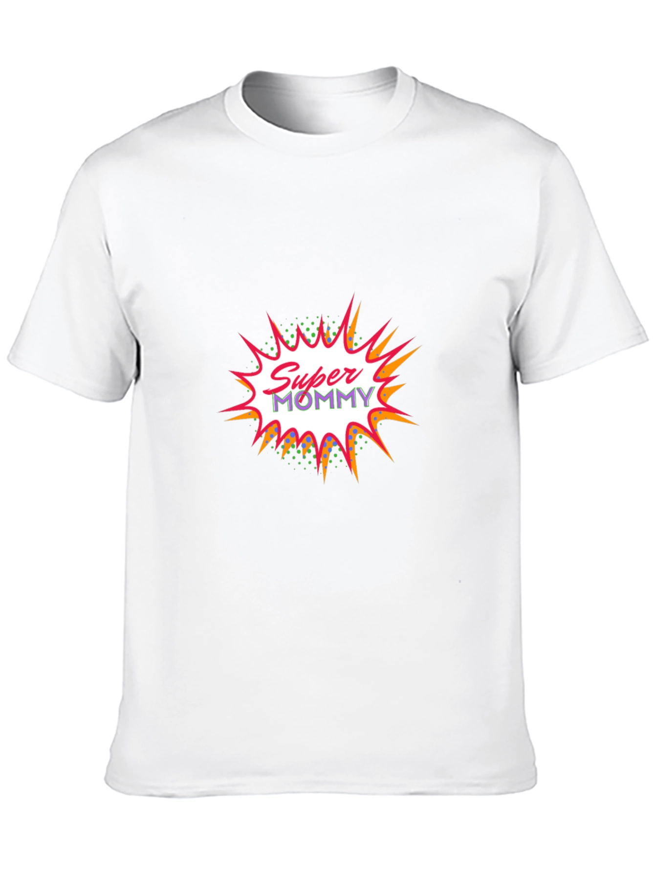 Super Mommy Graphic Tee - Black Cotton Casual T-Shirt