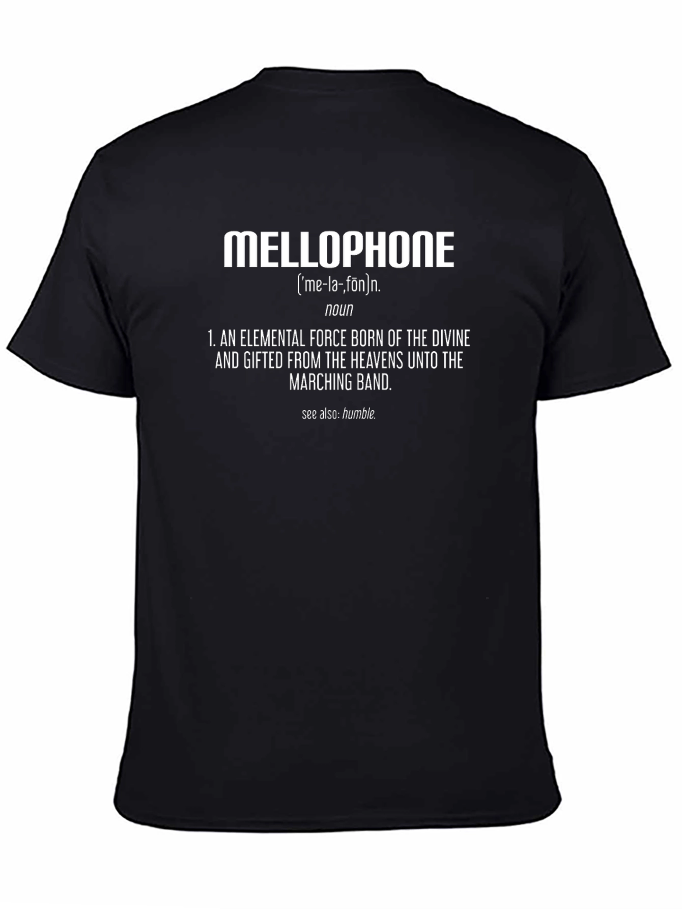Mellophone Definition T-Shirt - Marching Band Humor
