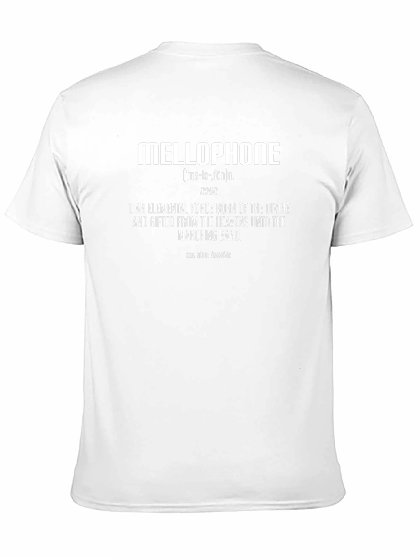 Mellophone Definition T-Shirt - Marching Band Humor
