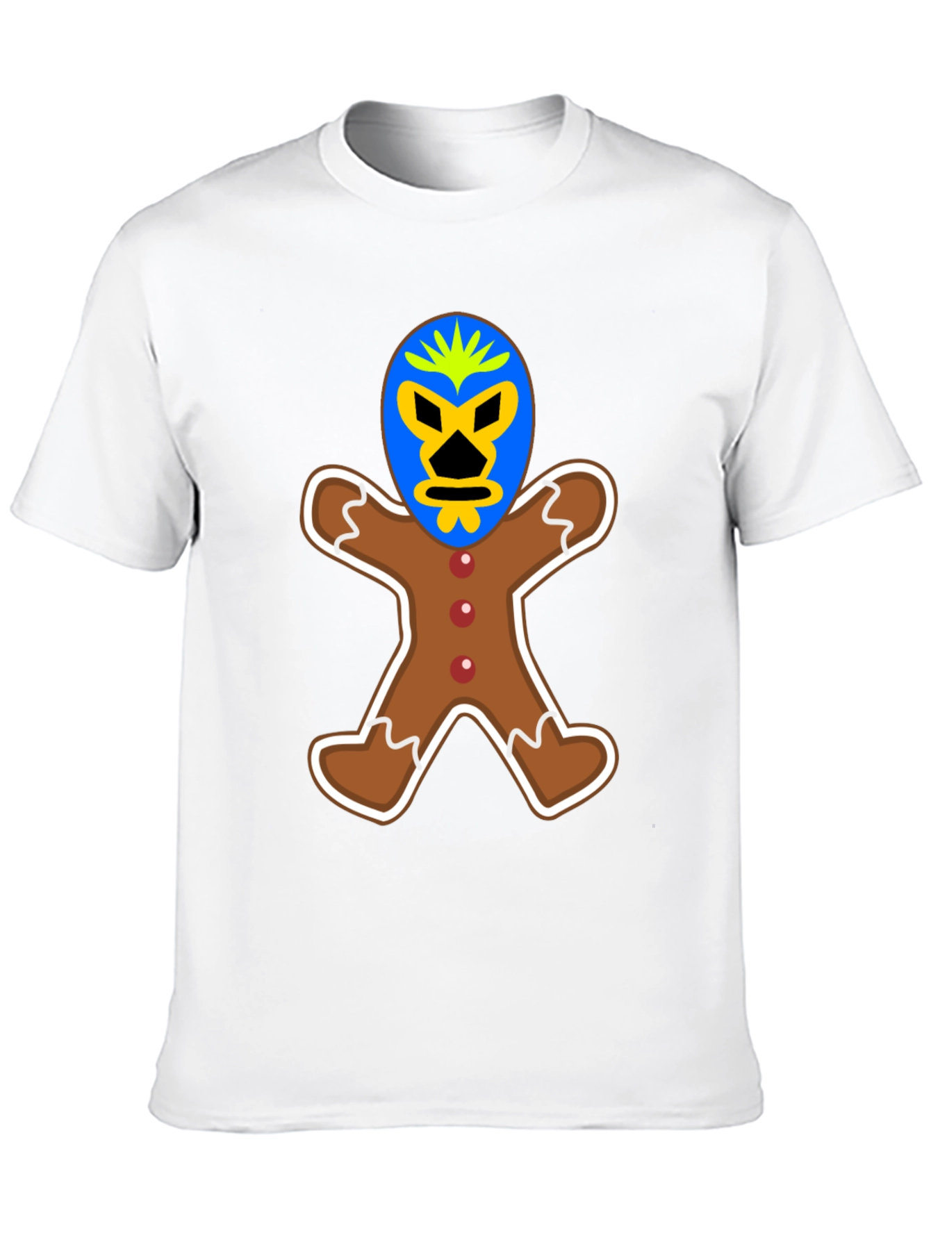 Gingerbread Luchador T-Shirt - Unique Design!