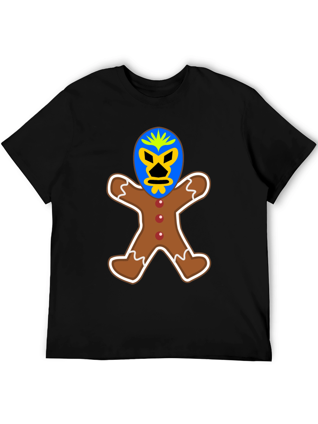 Gingerbread Luchador T-Shirt - Unique Design!