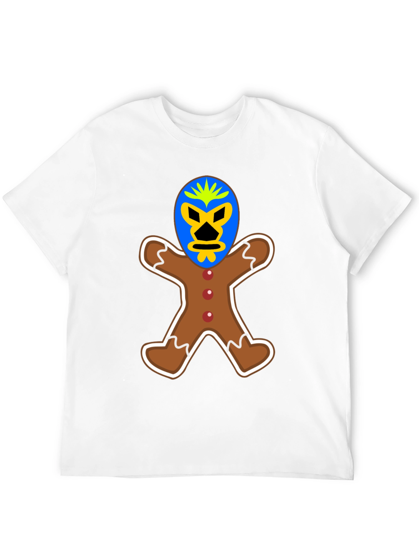 Gingerbread Luchador T-Shirt - Unique Design!