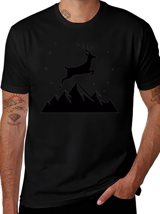 Black Deer Mountain Graphic Tee