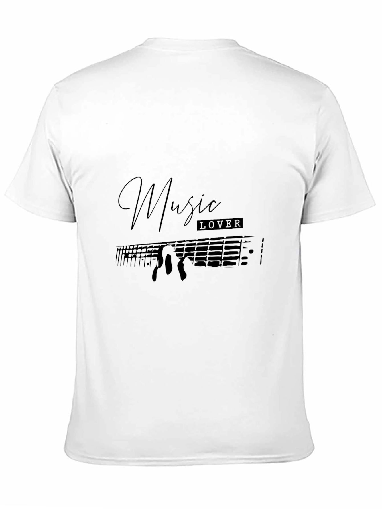 Music Lover Black T-Shirt