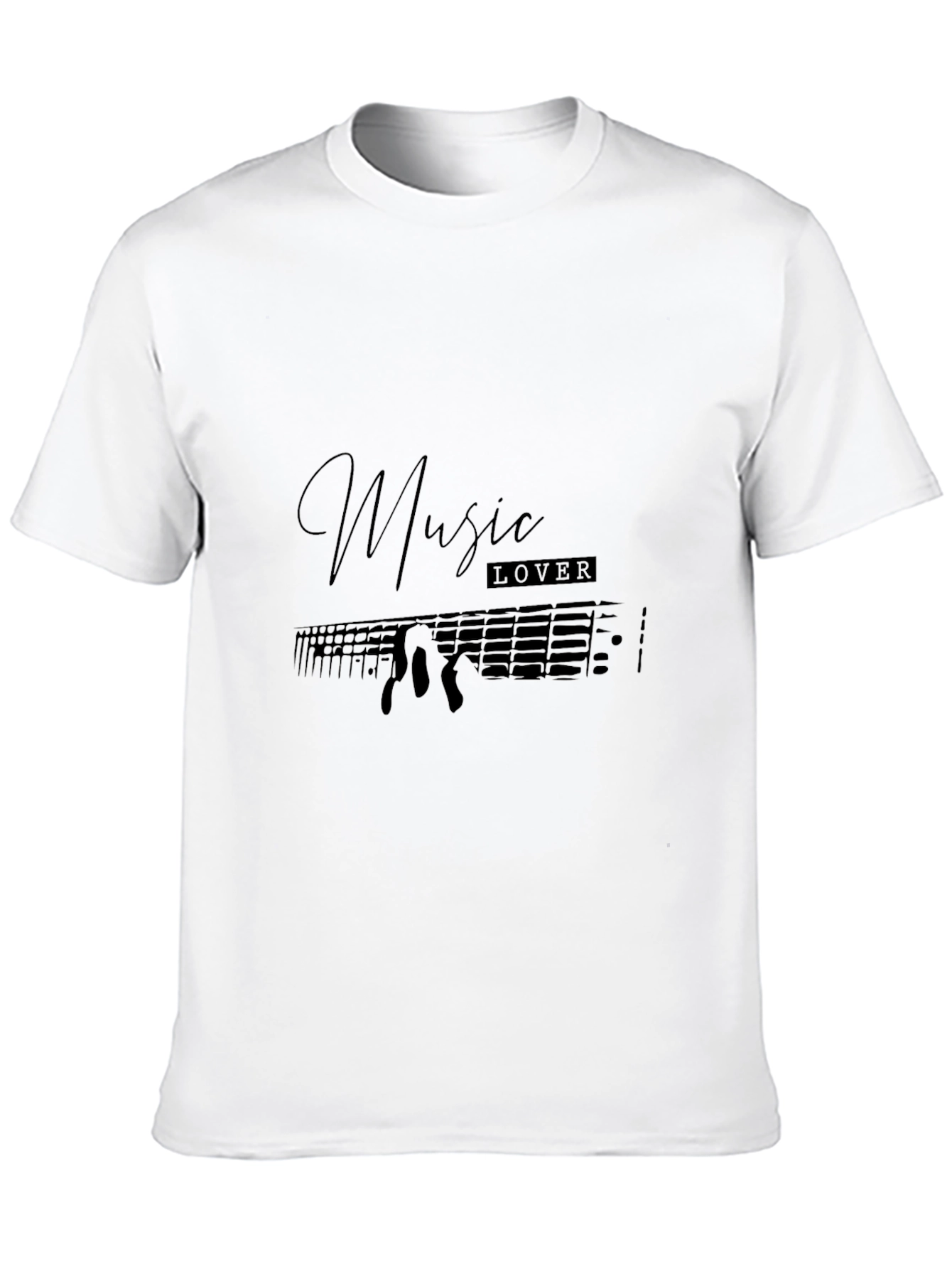 Music Lover Black T-Shirt