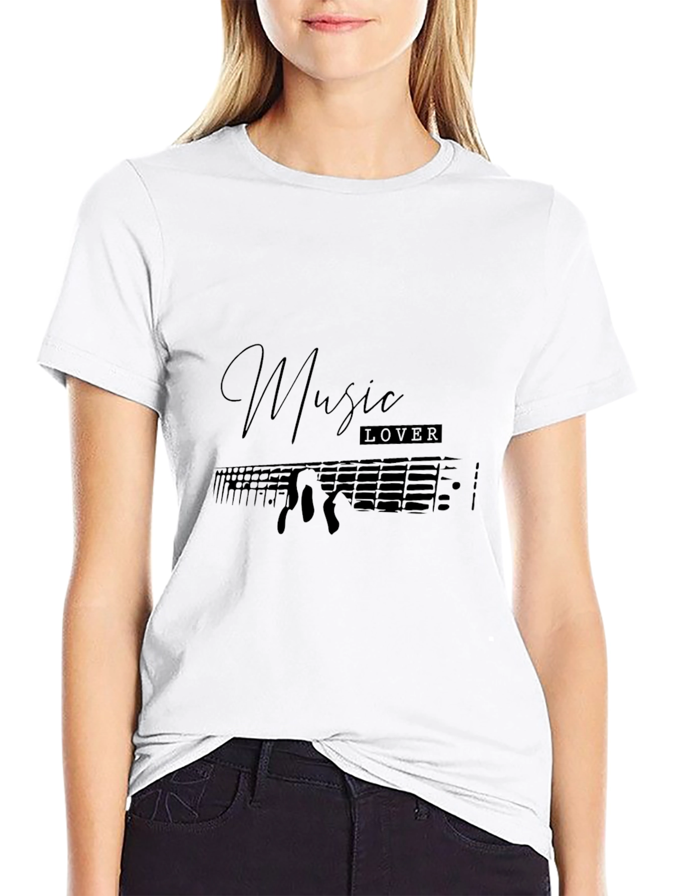Music Lover Black T-Shirt
