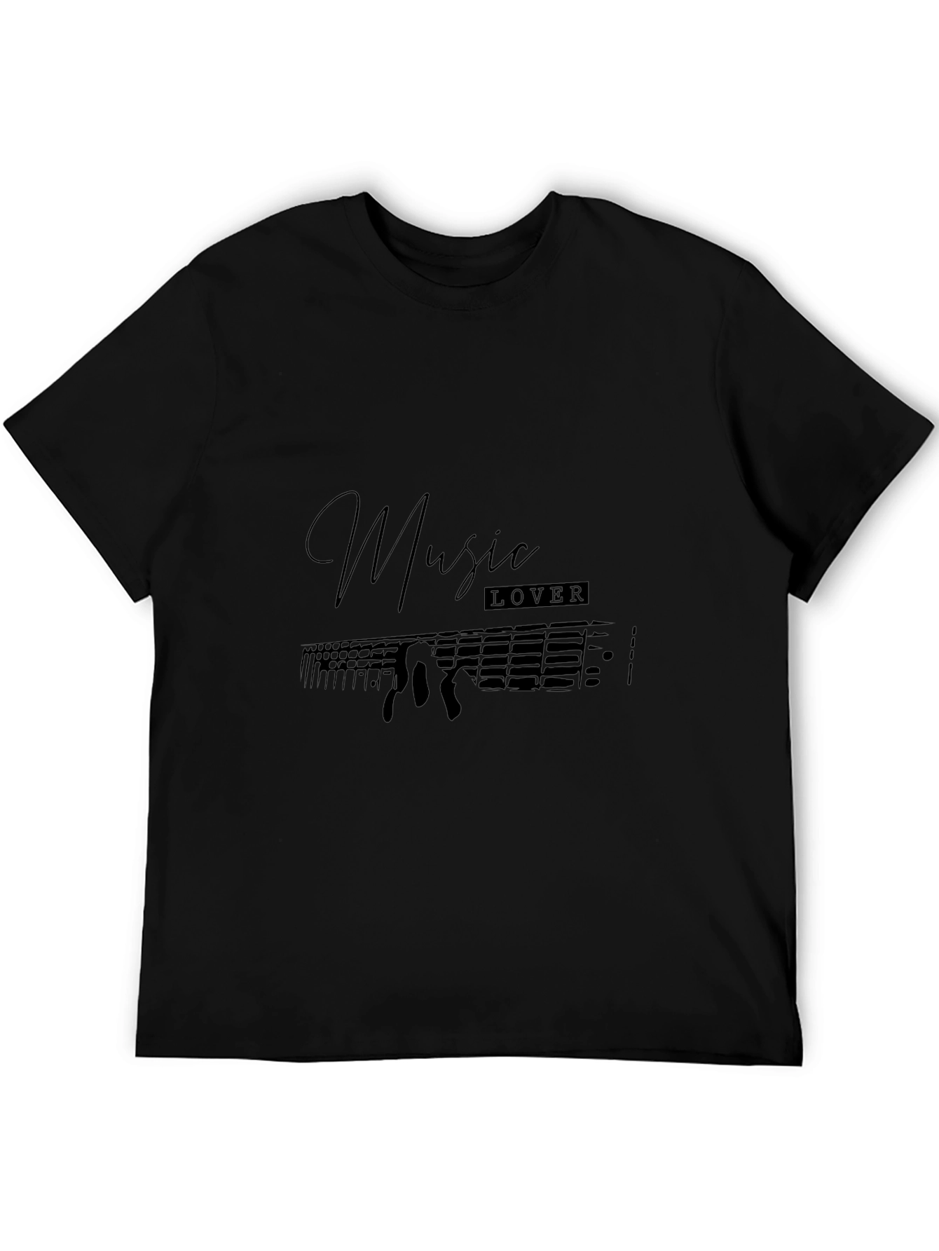 Music Lover Black T-Shirt