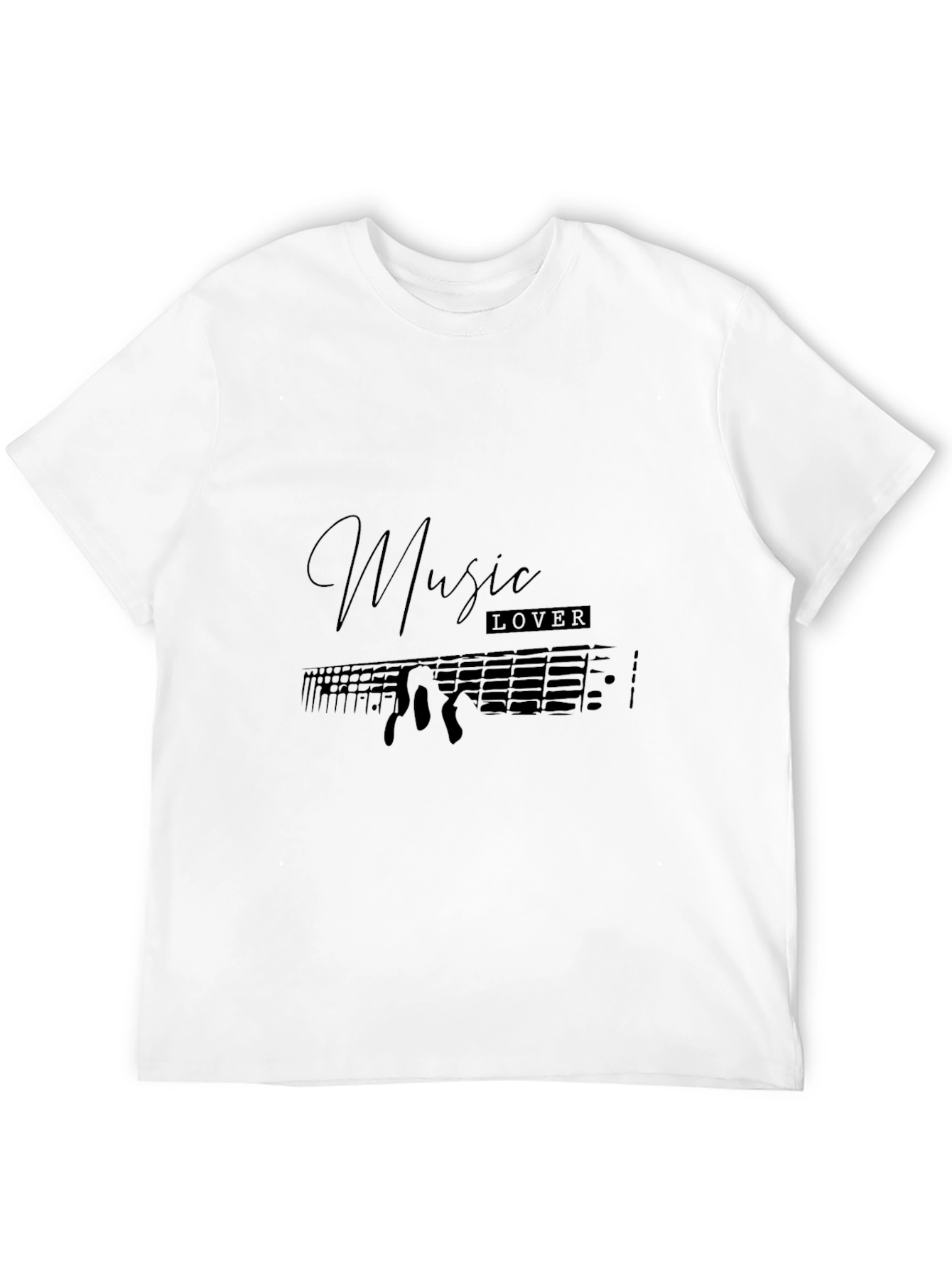 Music Lover Black T-Shirt