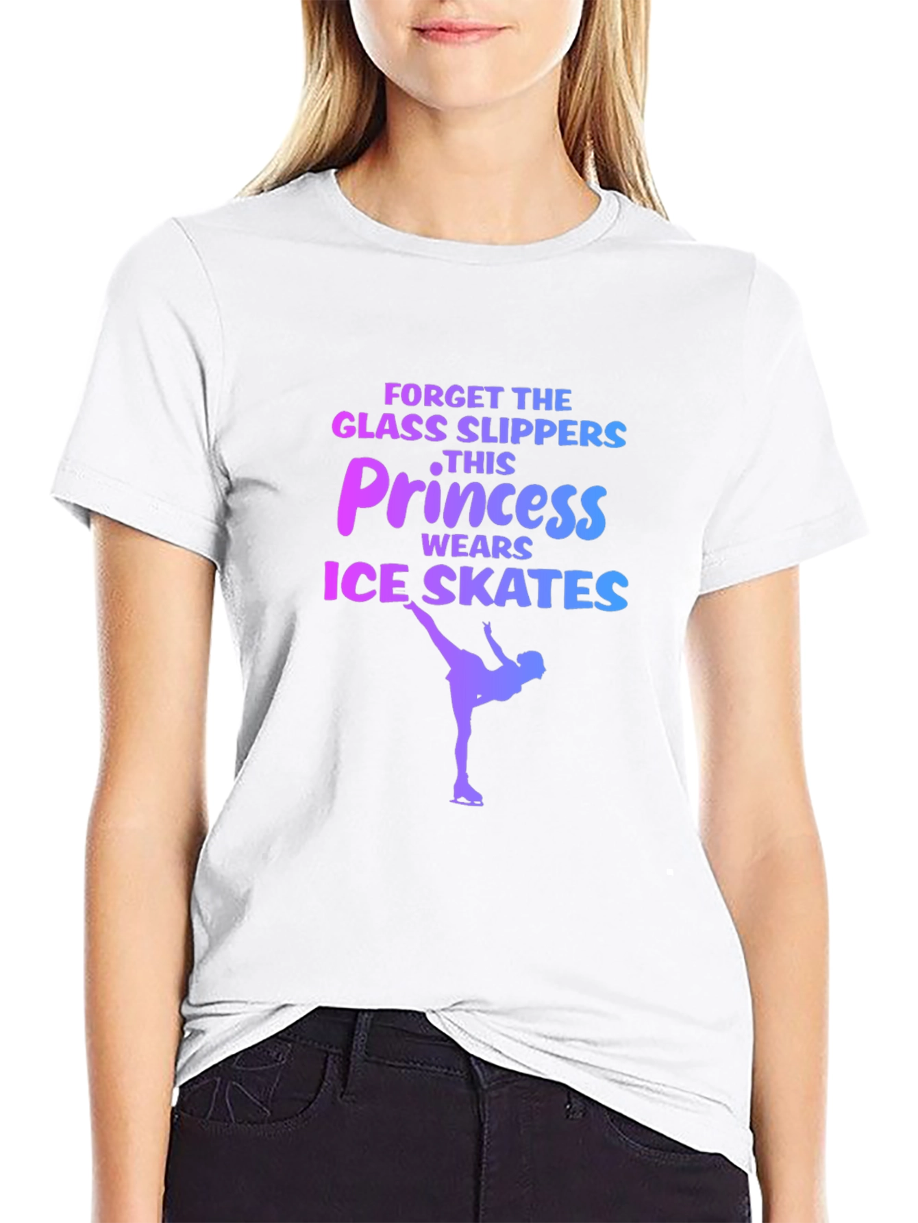 Princess Ice Skates Graphic T-Shirt