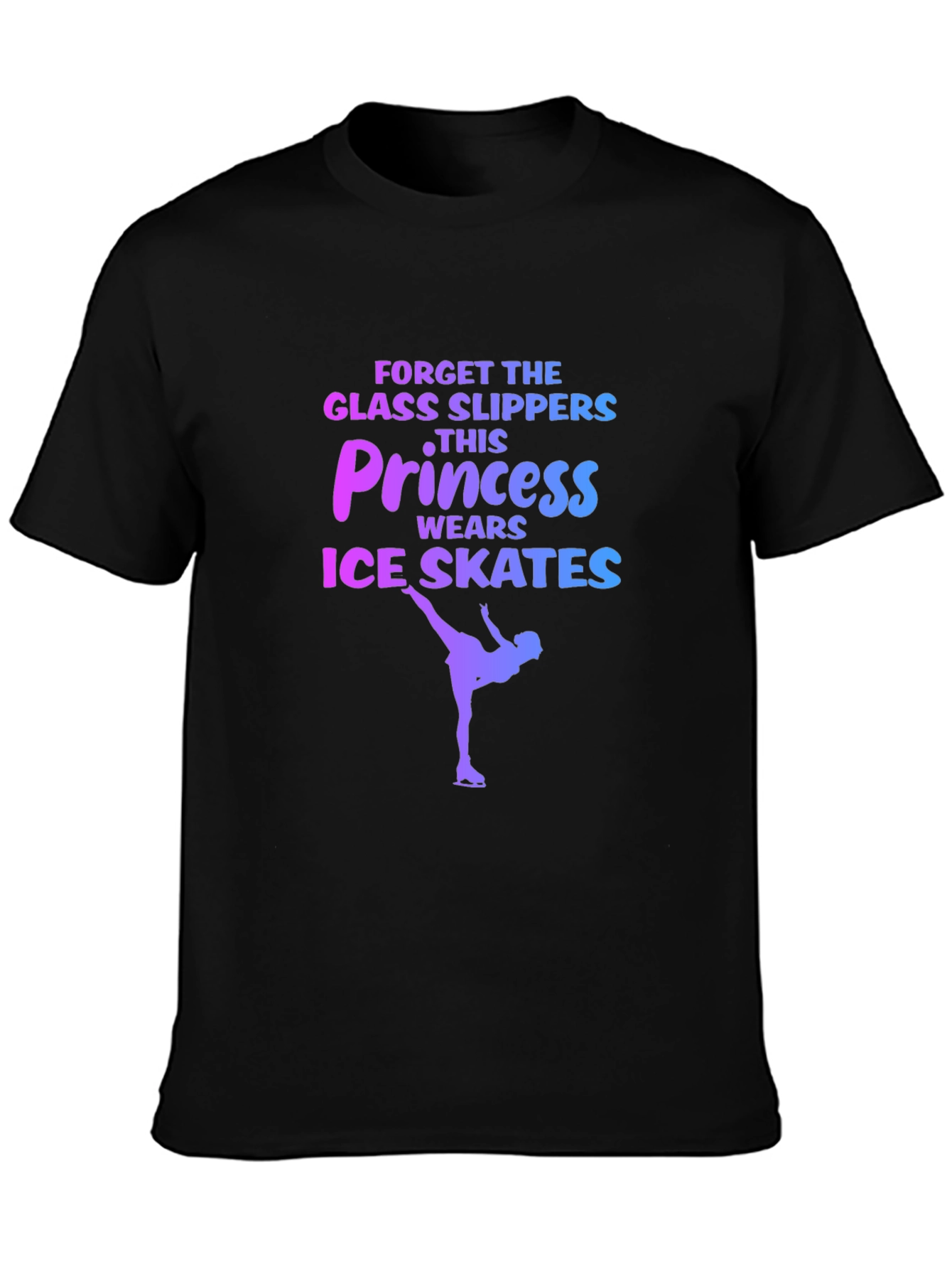 Princess Ice Skates Graphic T-Shirt